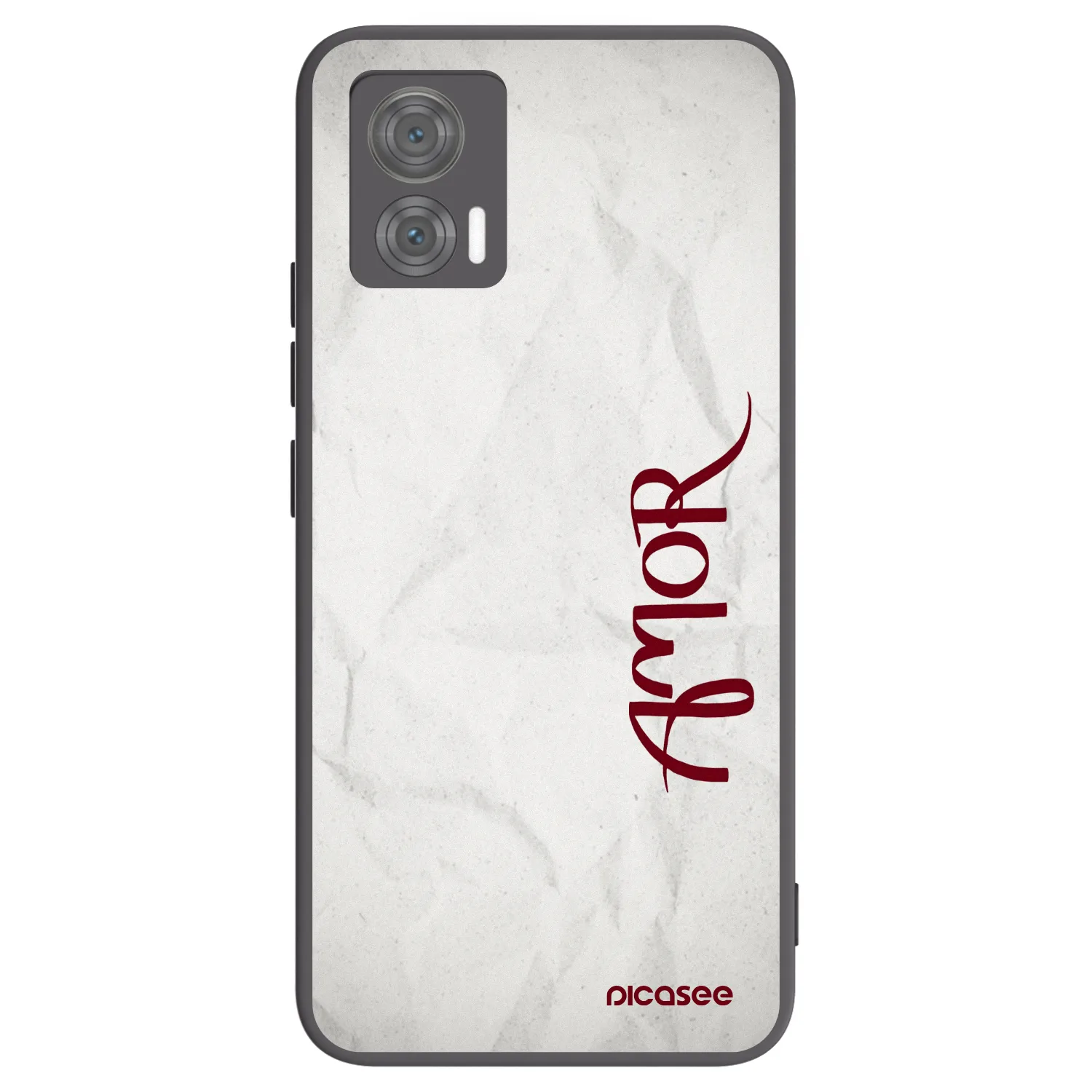 Picasee fekete szilikon tok az alábbi mobiltelefonokra Motorola Edge 30 Neo - Amor