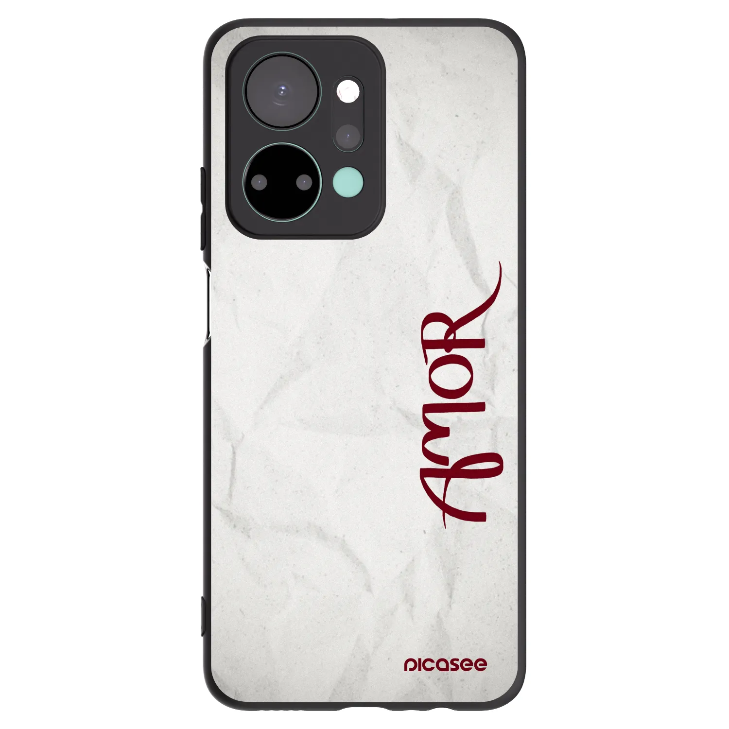 Picasee fekete szilikon tok az alábbi mobiltelefonokra Honor X7a - Amor
