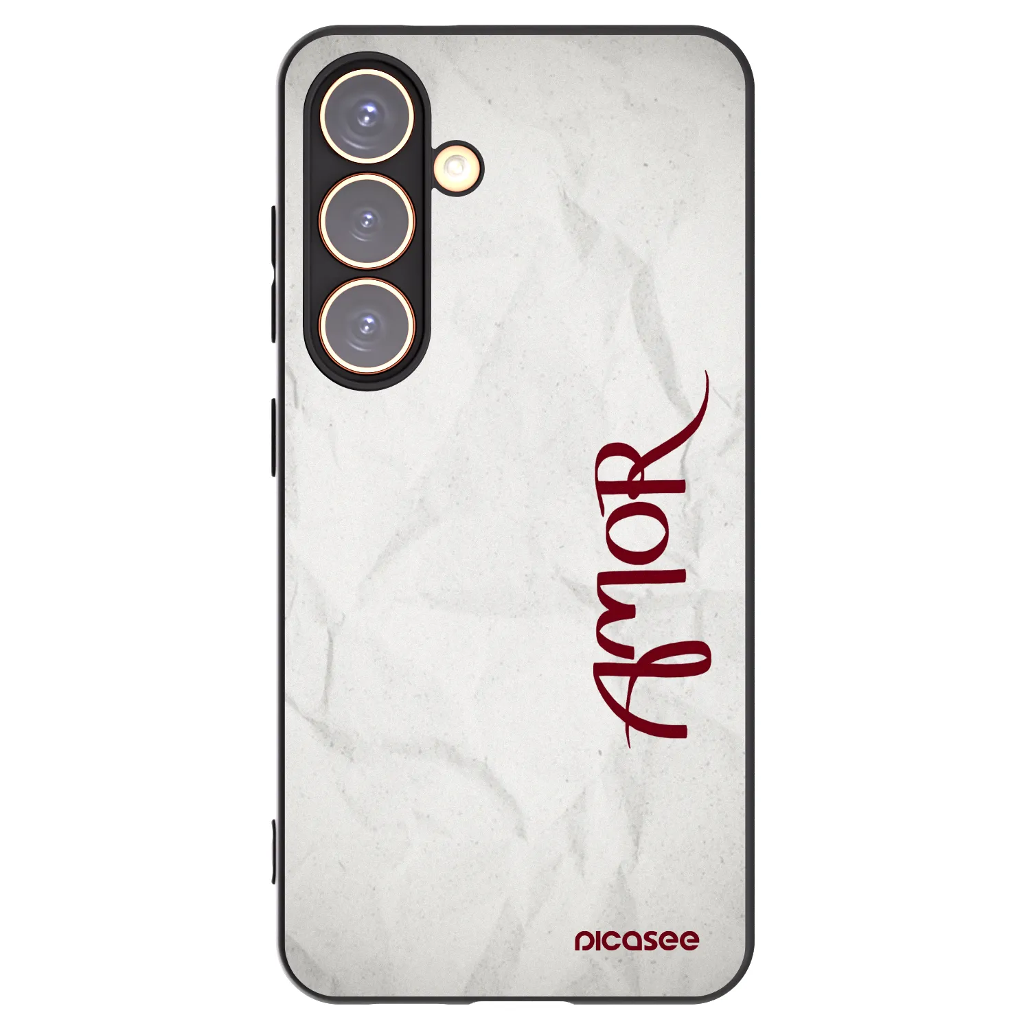 Picasee fekete szilikon tok az alábbi mobiltelefonokra Samsung Galaxy S24 S921B 5G - Amor