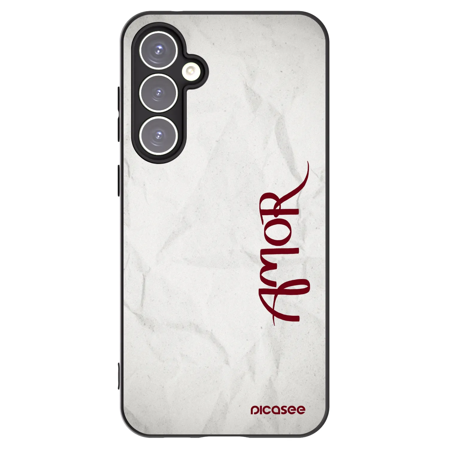 Picasee fekete szilikon tok az alábbi mobiltelefonokra Samsung Galaxy S23 FE S711B - Amor
