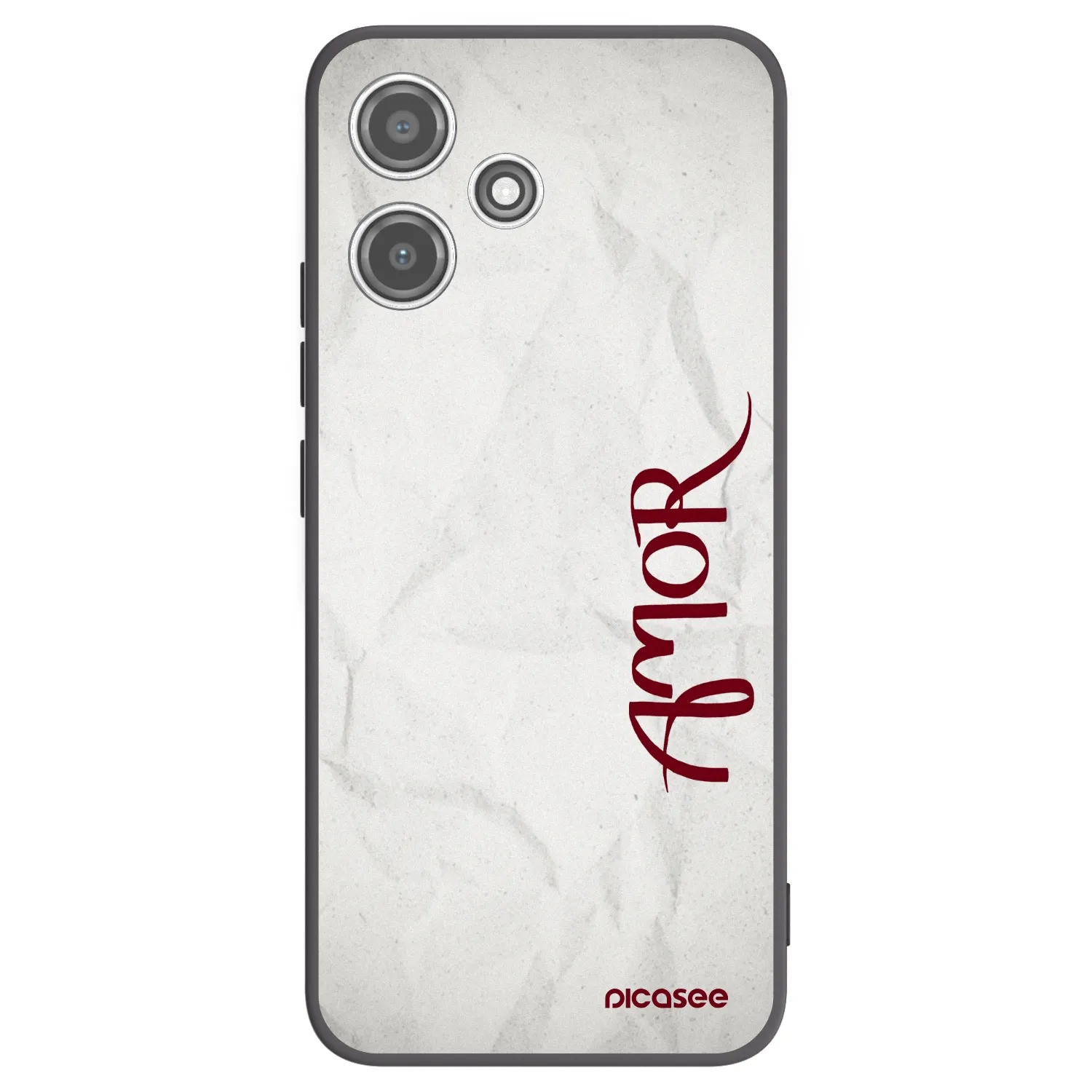 Picasee fekete szilikon tok az alábbi mobiltelefonokra Xiaomi Redmi 12 5G - Amor