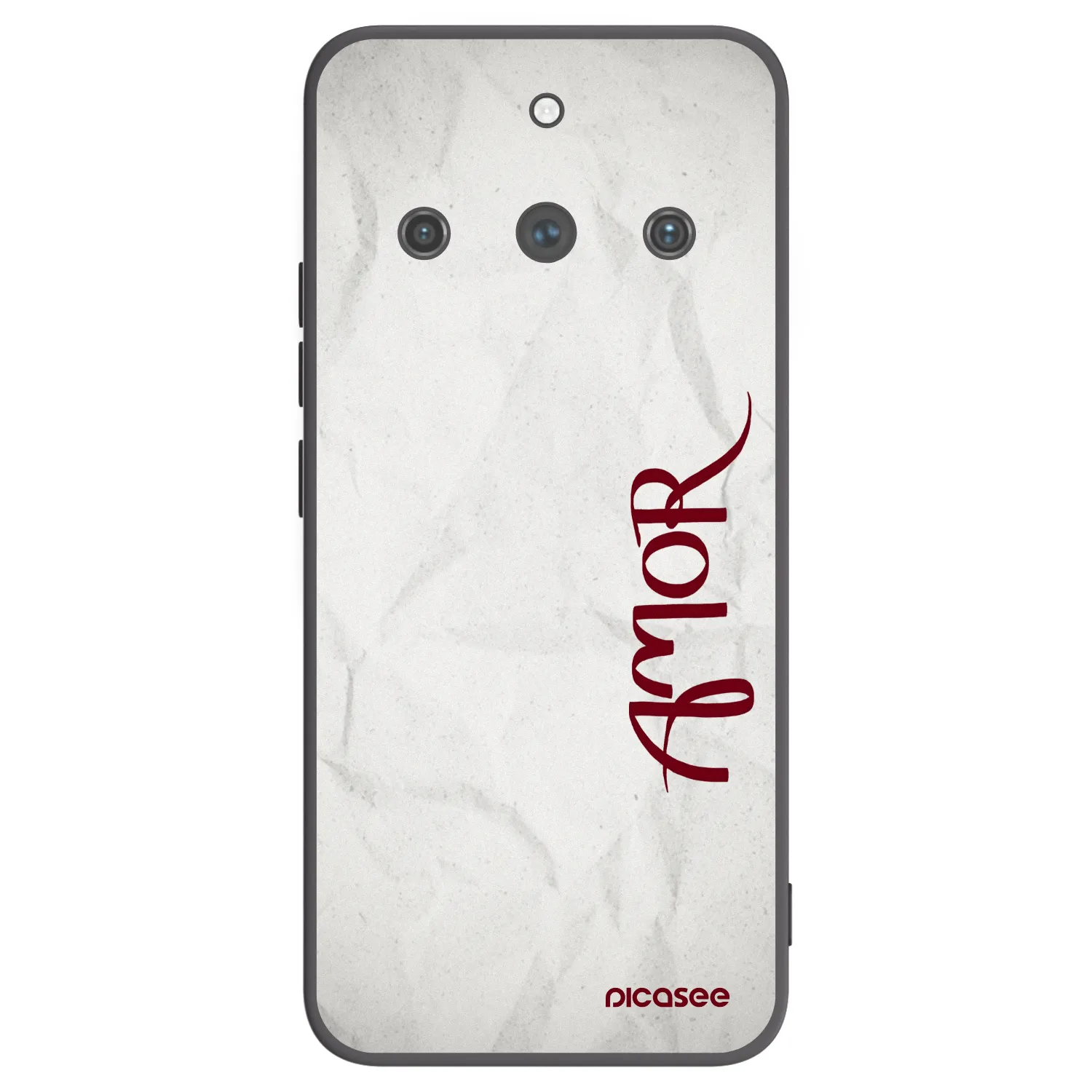 Picasee fekete szilikon tok az alábbi mobiltelefonokra Realme 11 Pro+ - Amor