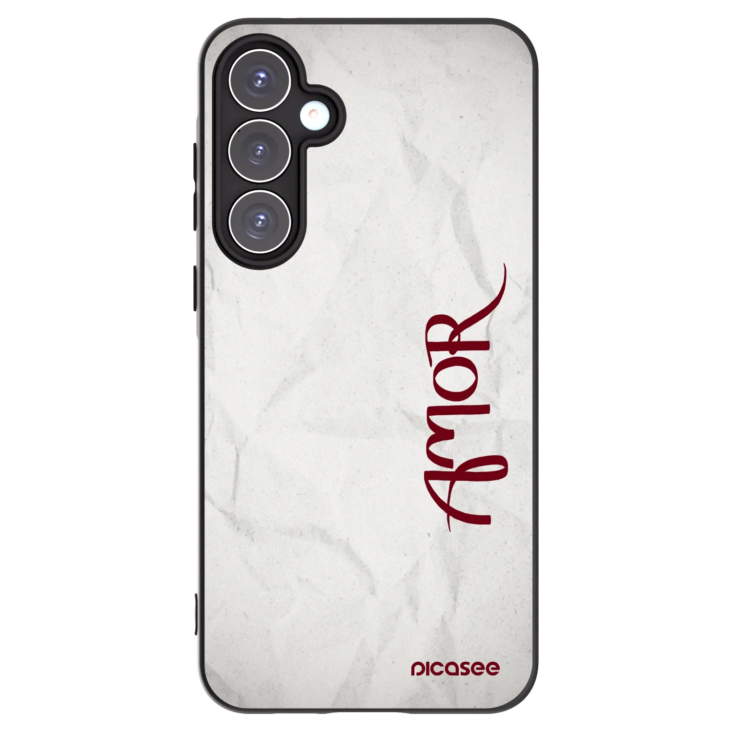Picasee fekete szilikon tok az alábbi mobiltelefonokra Samsung Galaxy A55 5G A556B - Amor
