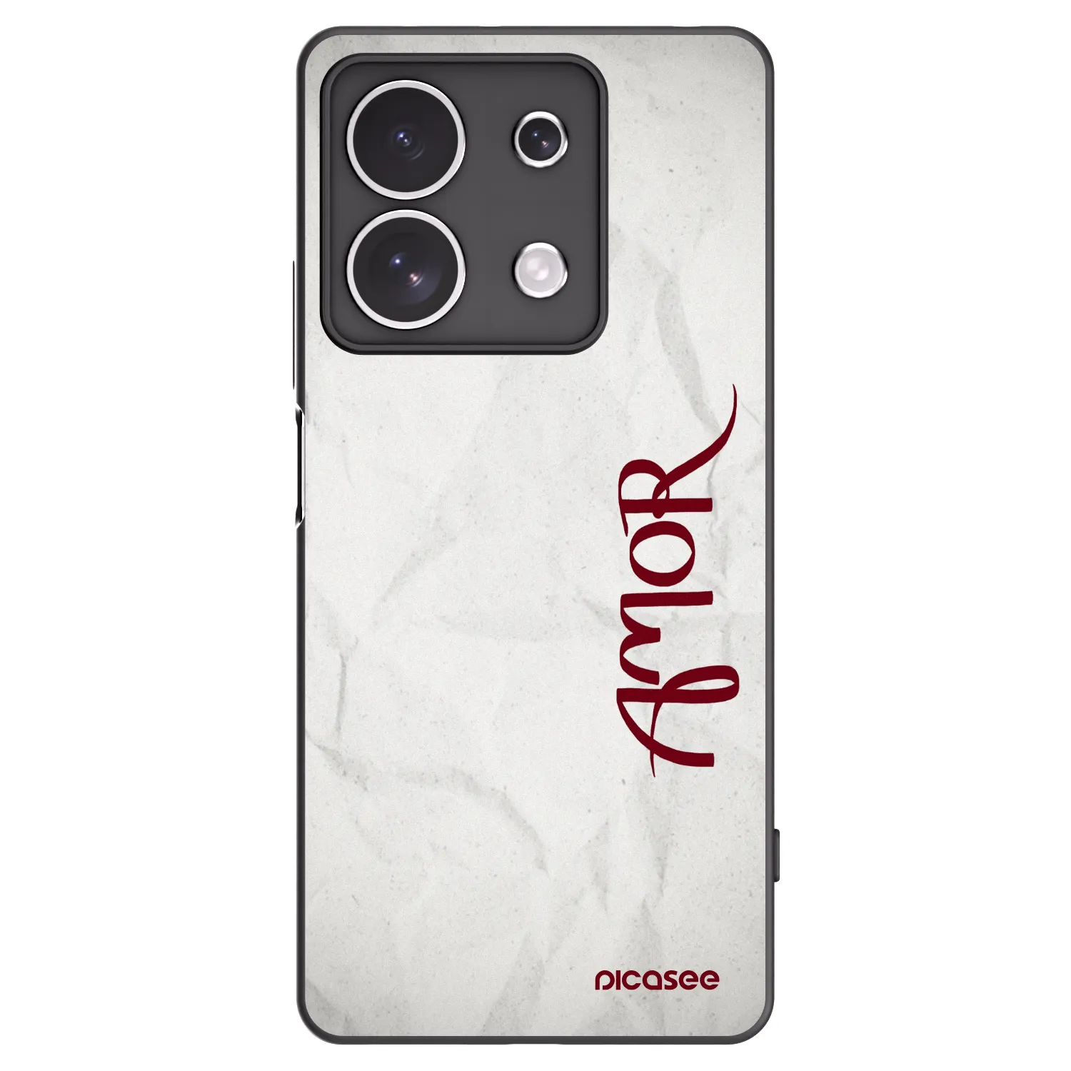 Picasee fekete szilikon tok az alábbi mobiltelefonokra Xiaomi Redmi Note 13 4G - Amor