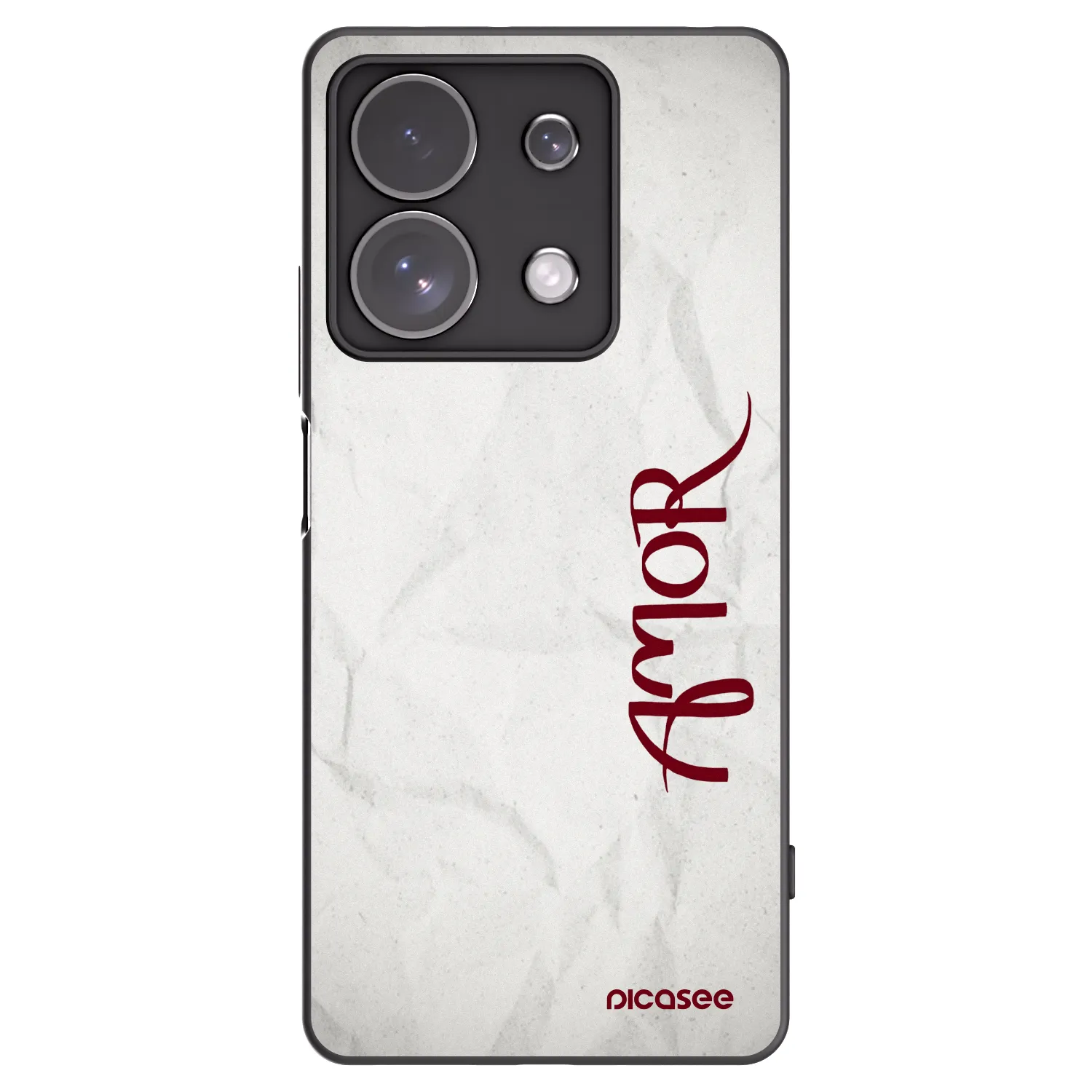 Picasee fekete szilikon tok az alábbi mobiltelefonokra Xiaomi Redmi Note 13 Pro 4G - Amor