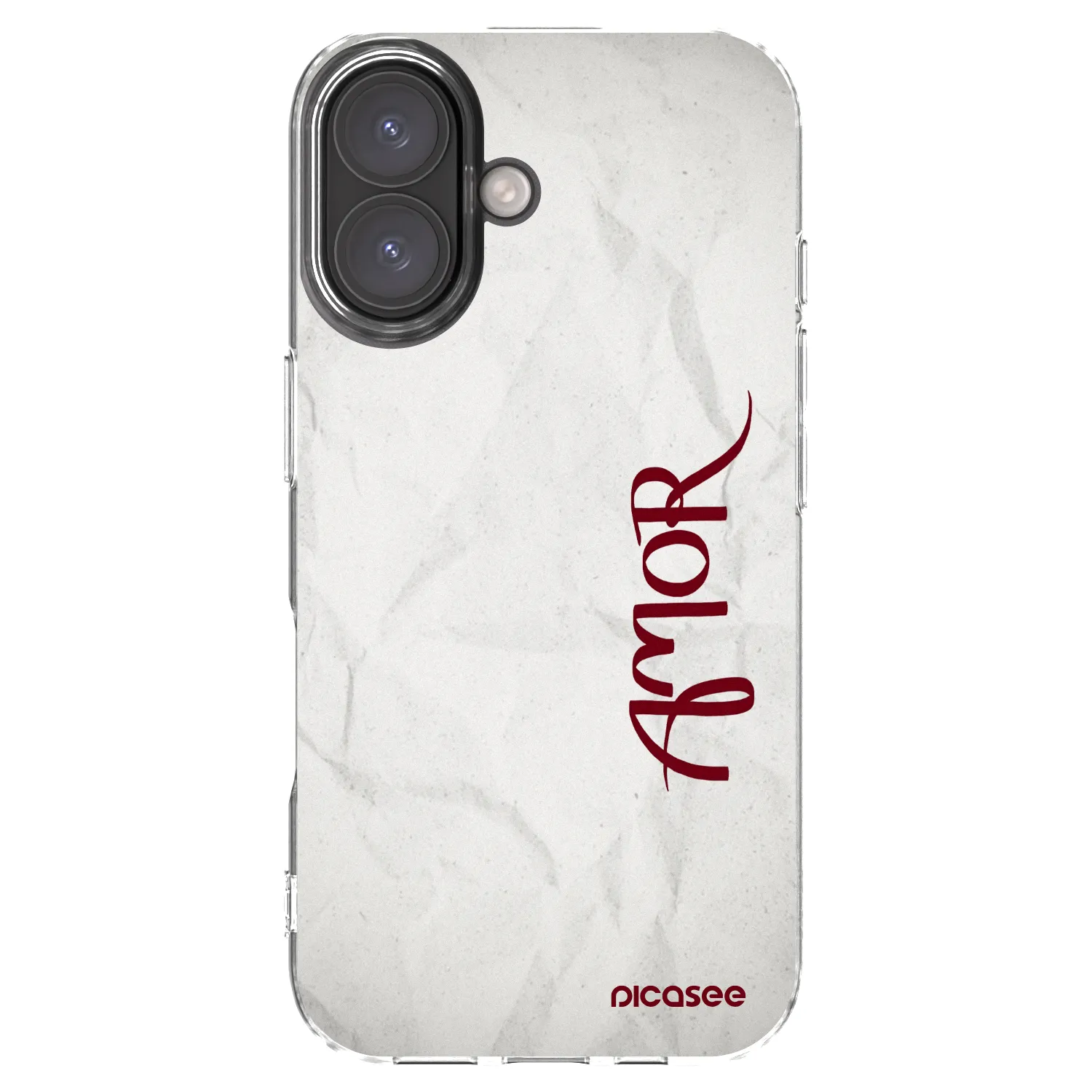 Picasee átlátszó szilikon tok az alábbi mobiltelefonokra Apple iPhone 16 - Amor