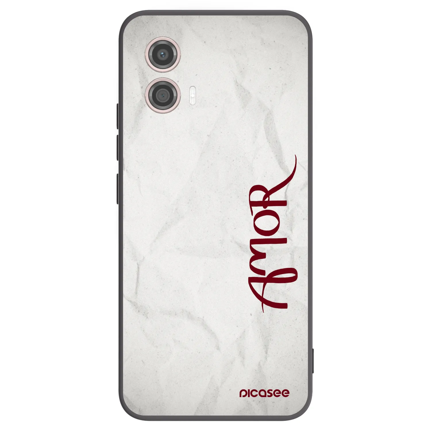 Picasee fekete szilikon tok az alábbi mobiltelefonokra Motorola Moto G53 5G - Amor
