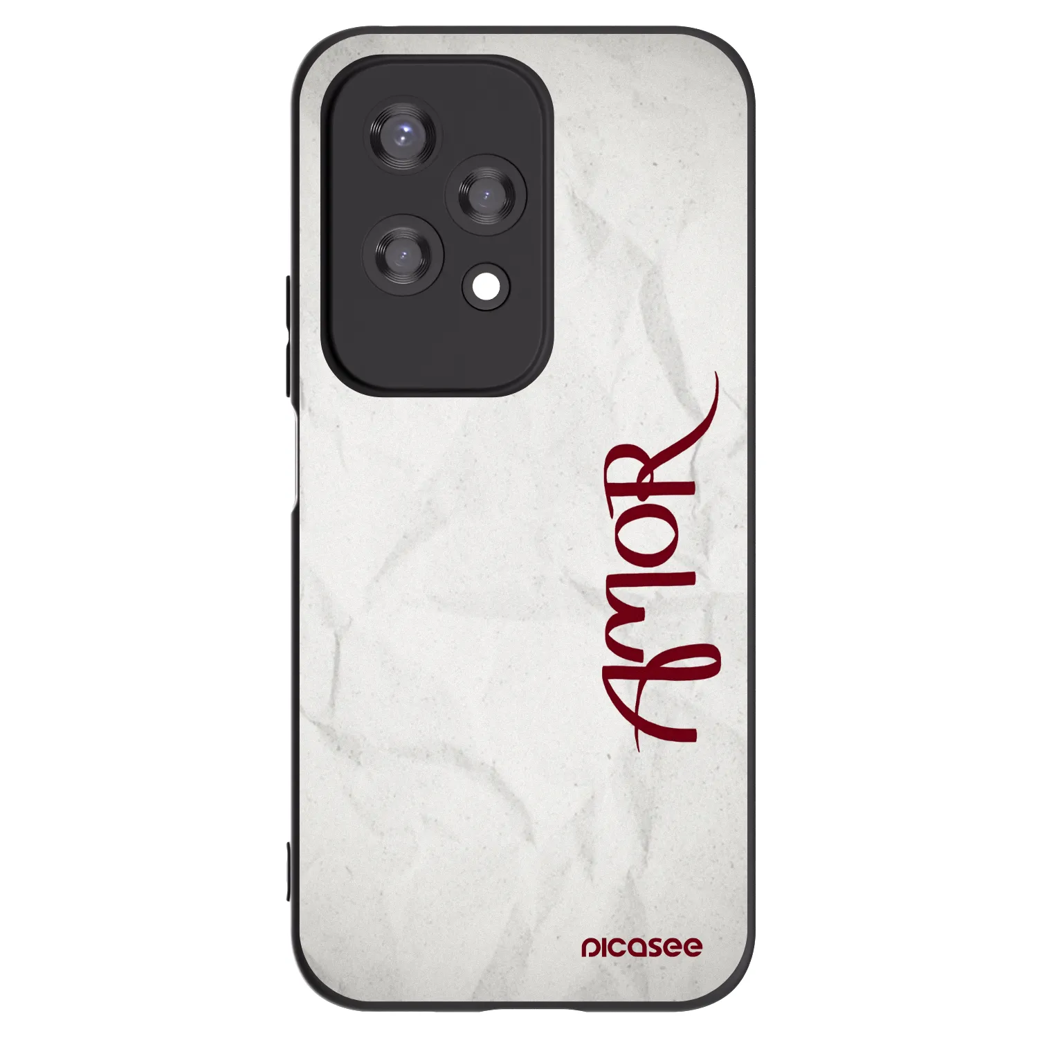 Picasee fekete szilikon tok az alábbi mobiltelefonokra Honor 200 Lite - Amor