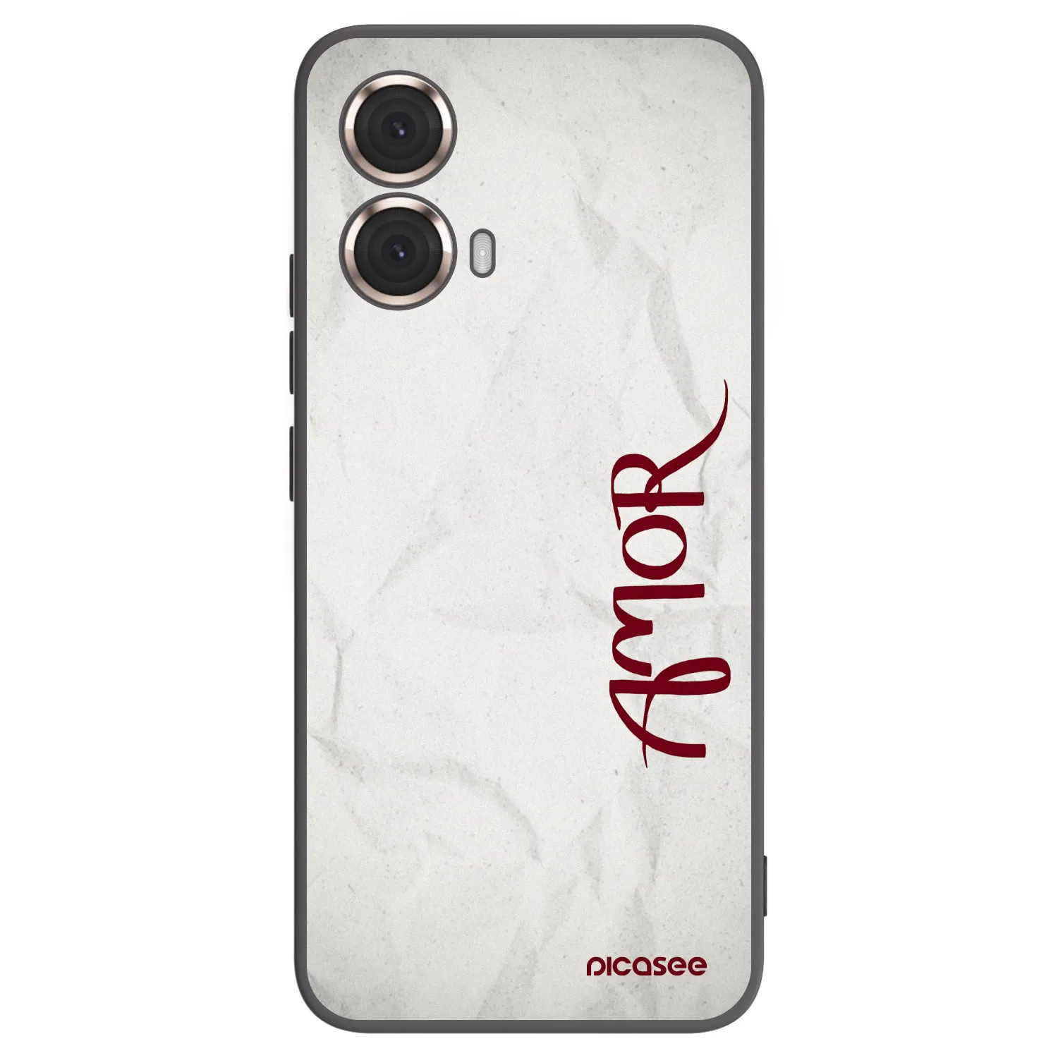 Picasee fekete szilikon tok az alábbi mobiltelefonokra Motorola Moto G85 - Amor