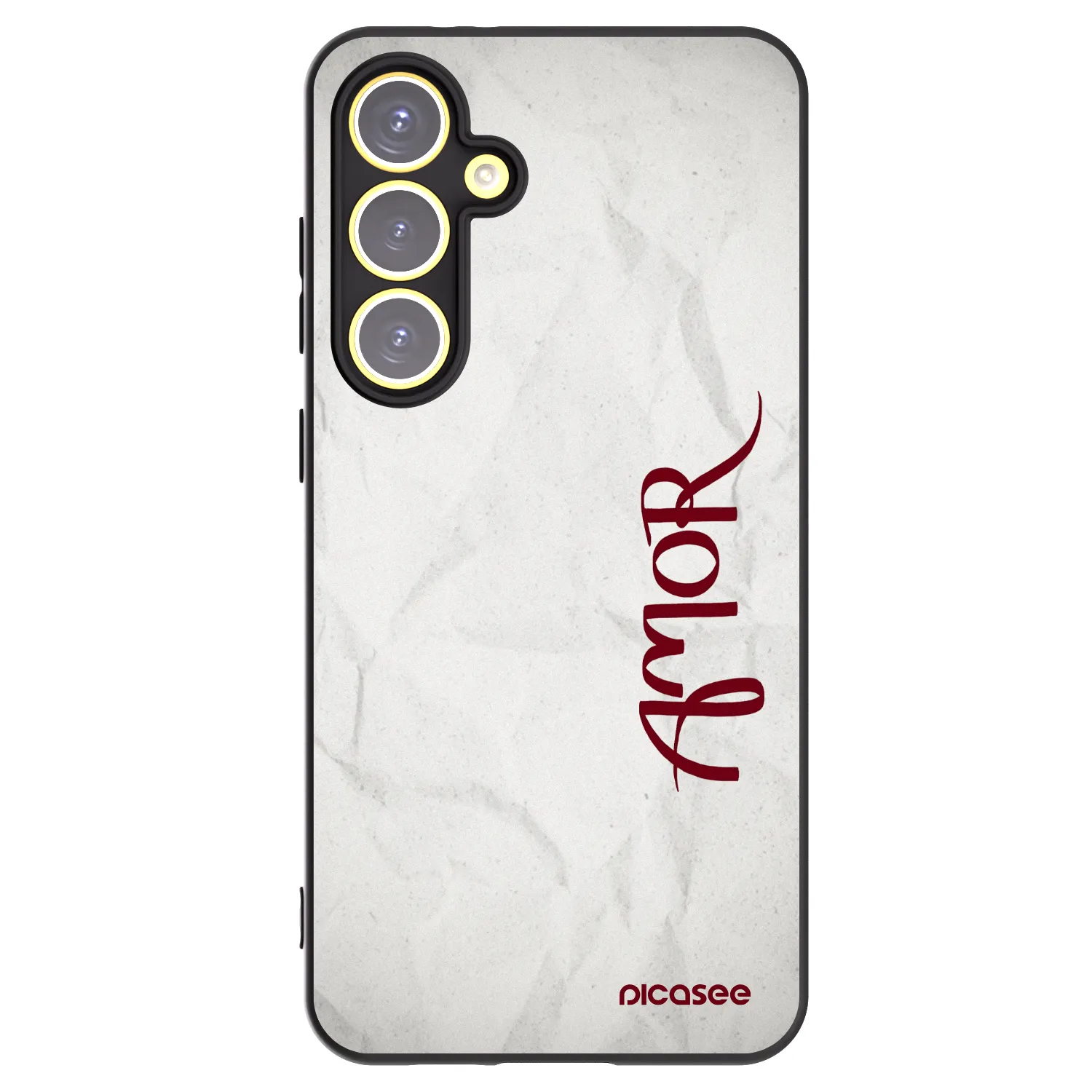 Picasee fekete szilikon tok az alábbi mobiltelefonokra Samsung Galaxy S24 FE S721B - Amor