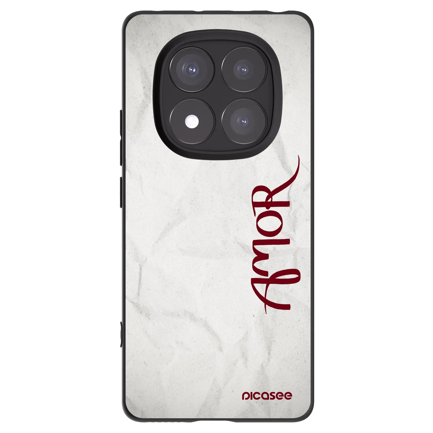 Picasee fekete szilikon tok az alábbi mobiltelefonokra Xiaomi Redmi Note 14 Pro+ 5G - Amor