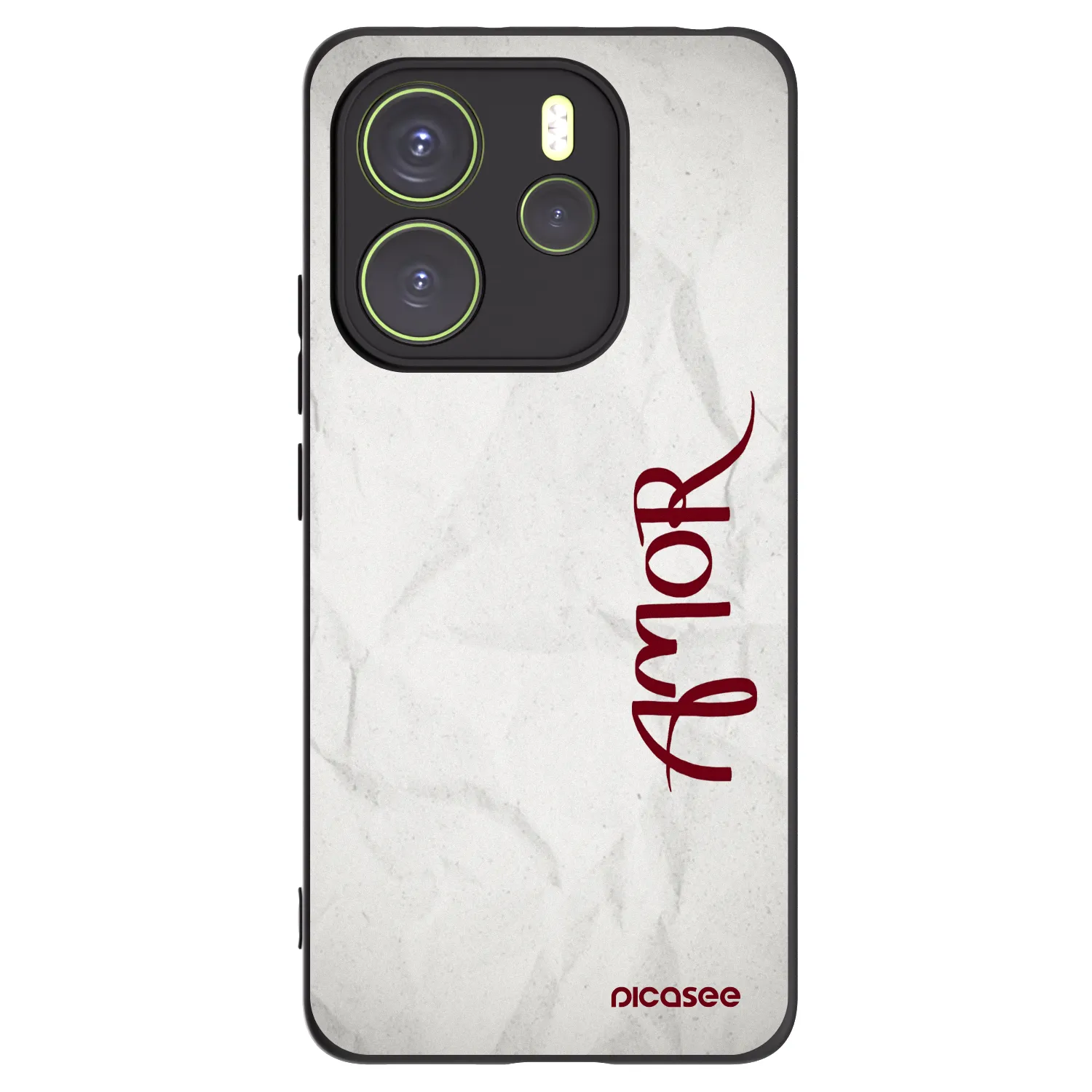 Picasee fekete szilikon tok az alábbi mobiltelefonokra Xiaomi Redmi Note 14 4G - Amor