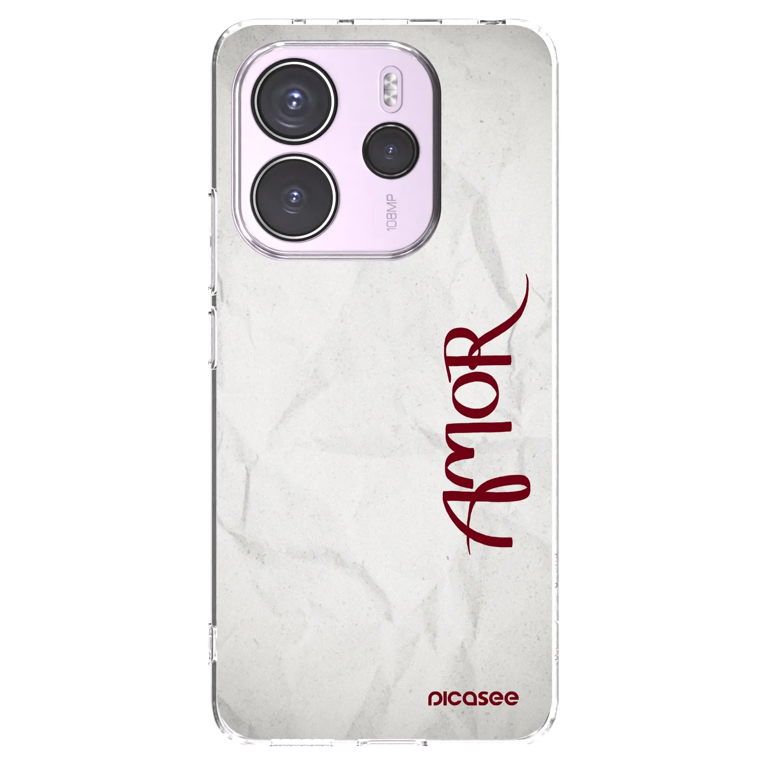 Picasee átlátszó szilikon tok az alábbi mobiltelefonokra Xiaomi Redmi Note 14 4G - Amor