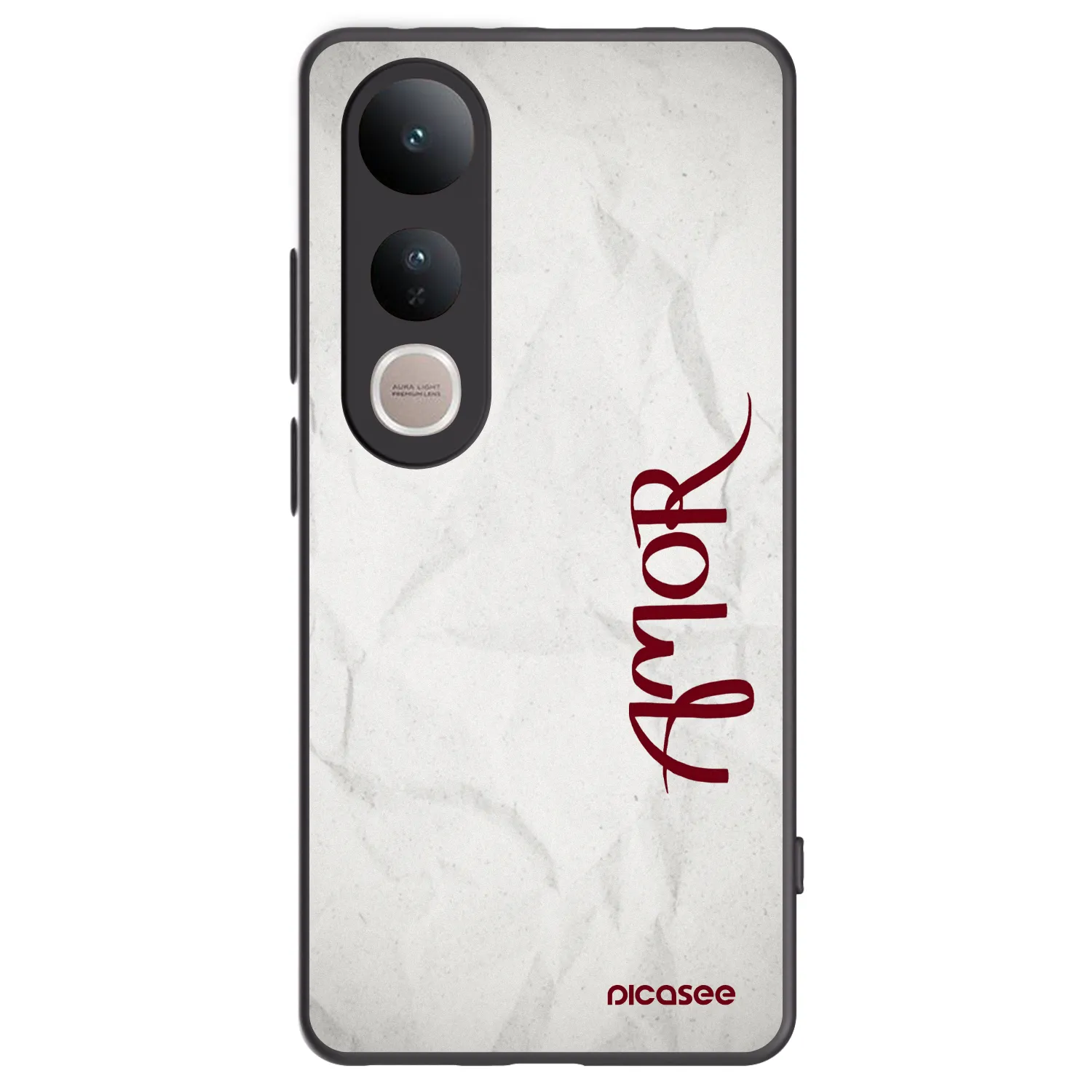 Picasee fekete szilikon tok az alábbi mobiltelefonokra Vivo V50 Lite 5G - Amor