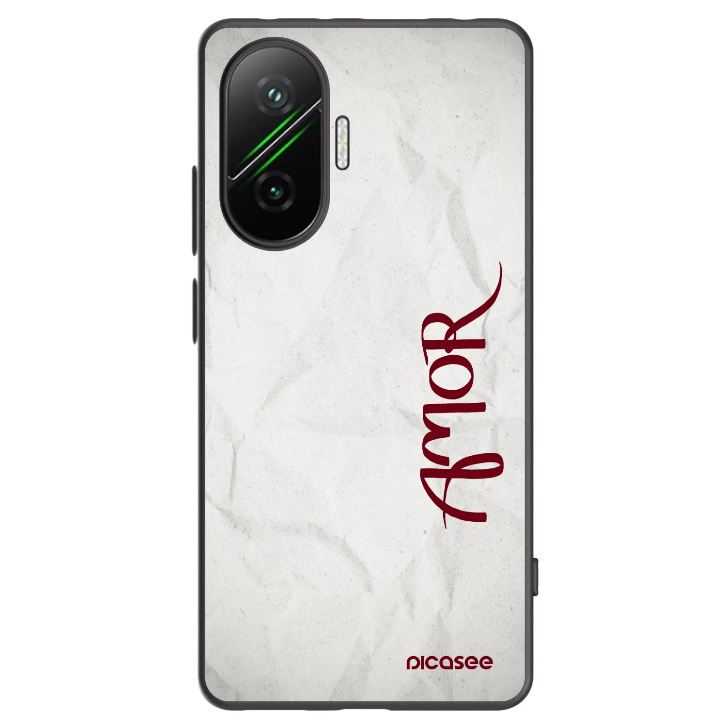 Picasee fekete szilikon tok az alábbi mobiltelefonokra Xiaomi Poco F7 Pro 5G - Amor