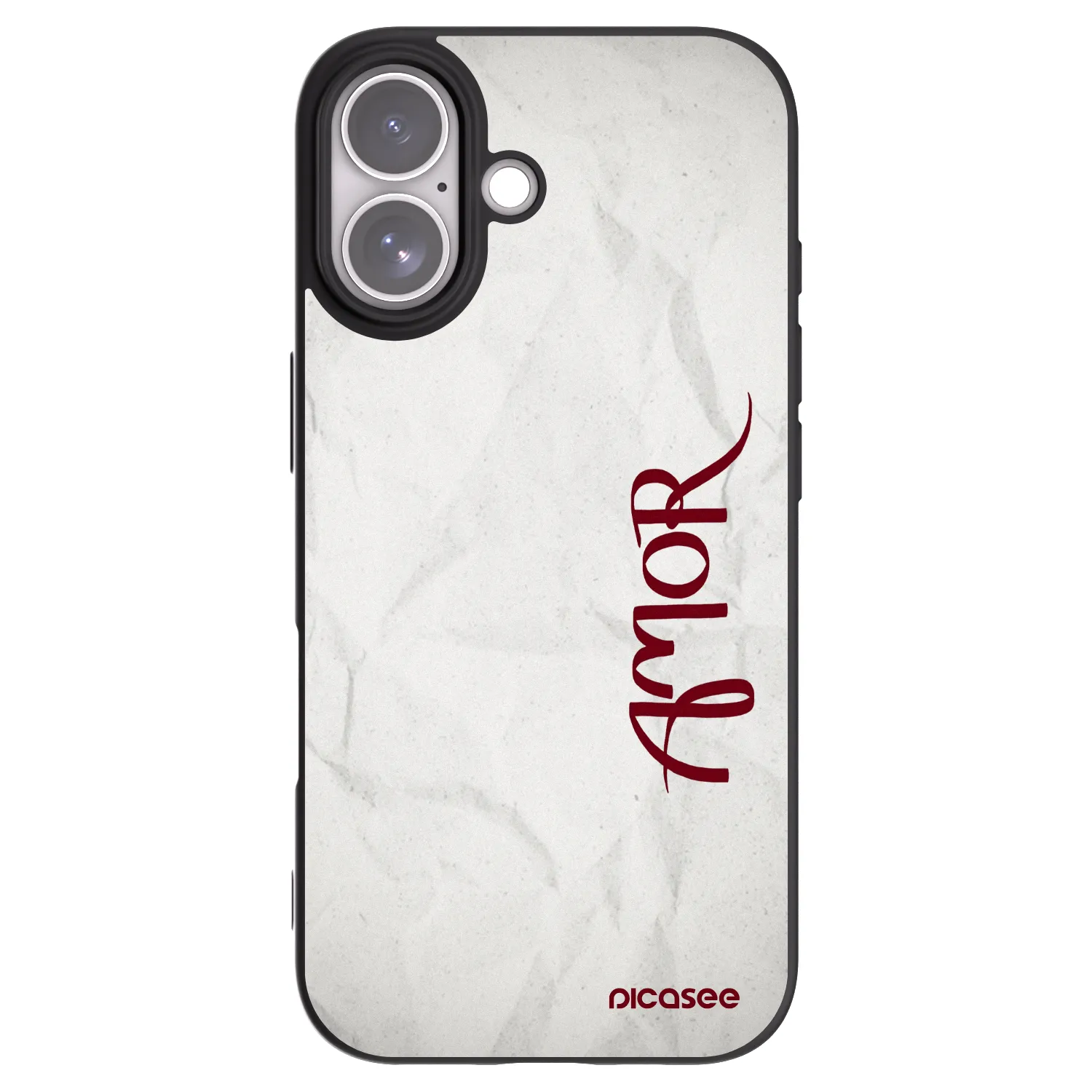 Picasee fekete szilikon tok az alábbi mobiltelefonokra Apple iPhone 17 - Amor
