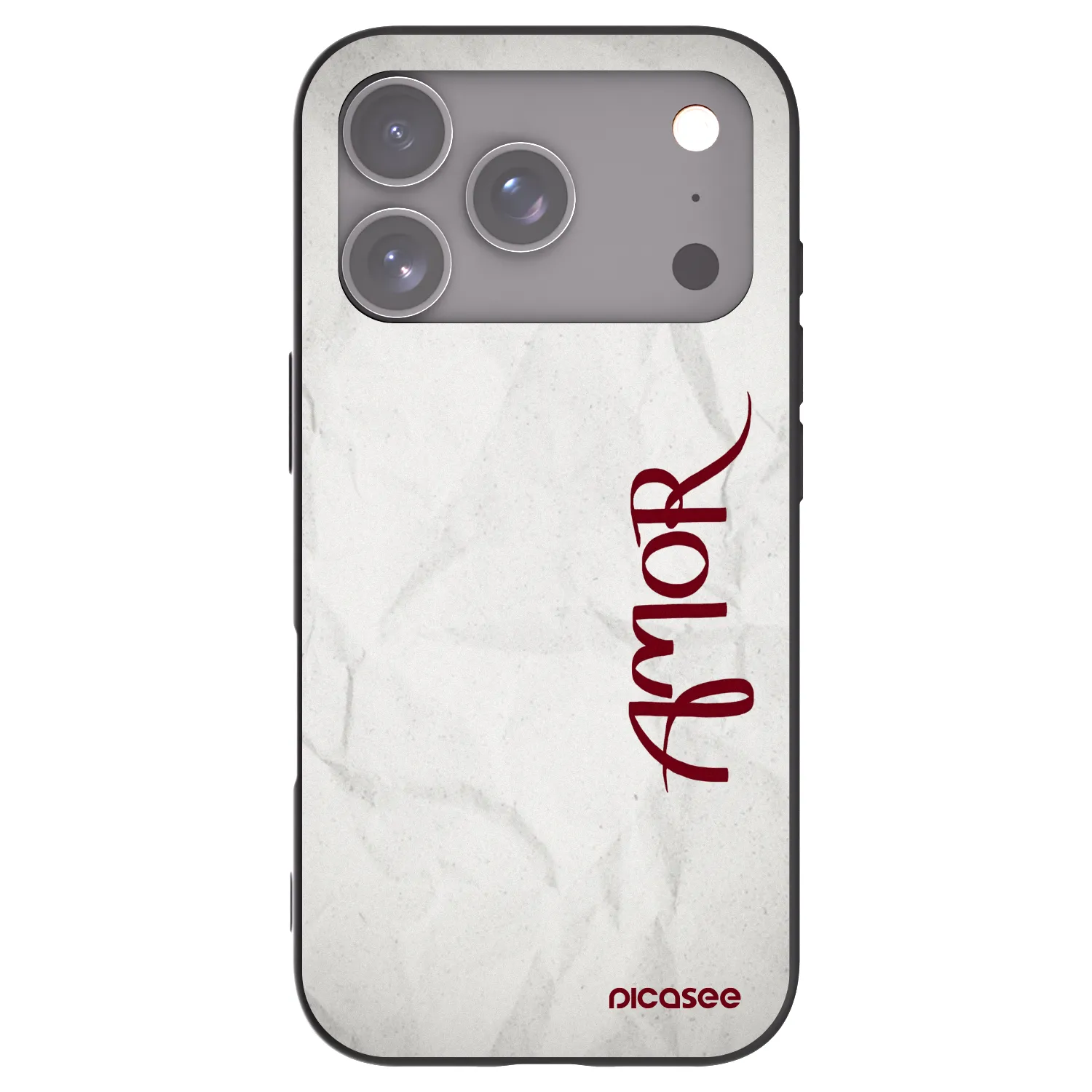 Picasee fekete szilikon tok az alábbi mobiltelefonokra Apple iPhone 17 Pro - Amor