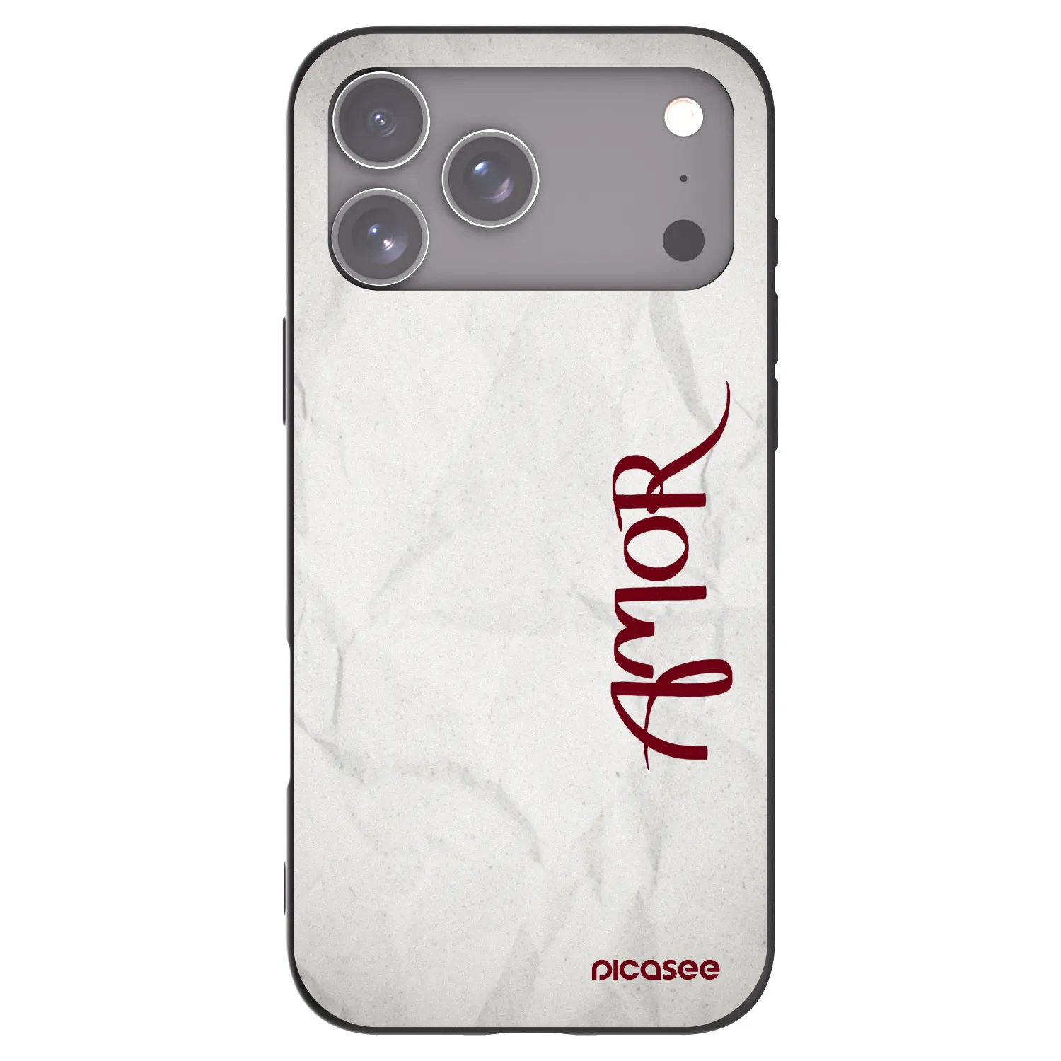 Picasee fekete szilikon tok az alábbi mobiltelefonokra Apple iPhone 17 Pro Max - Amor