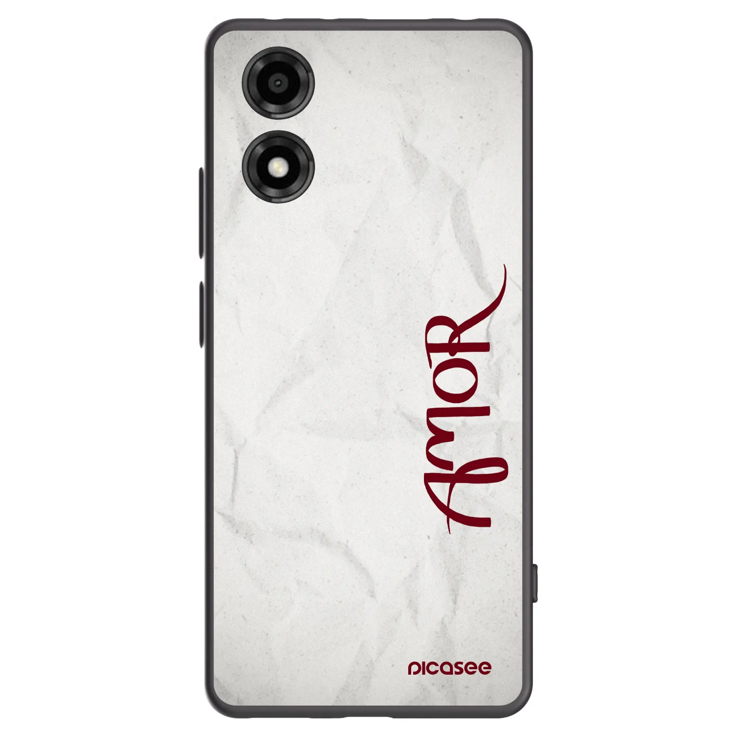 Picasee fekete szilikon tok az alábbi mobiltelefonokra Motorola Moto E14 - Amor