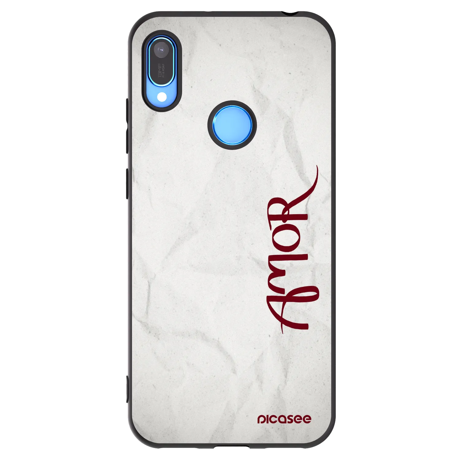 Picasee fekete szilikon tok az alábbi mobiltelefonokra Huawei Y6 2019 - Amor