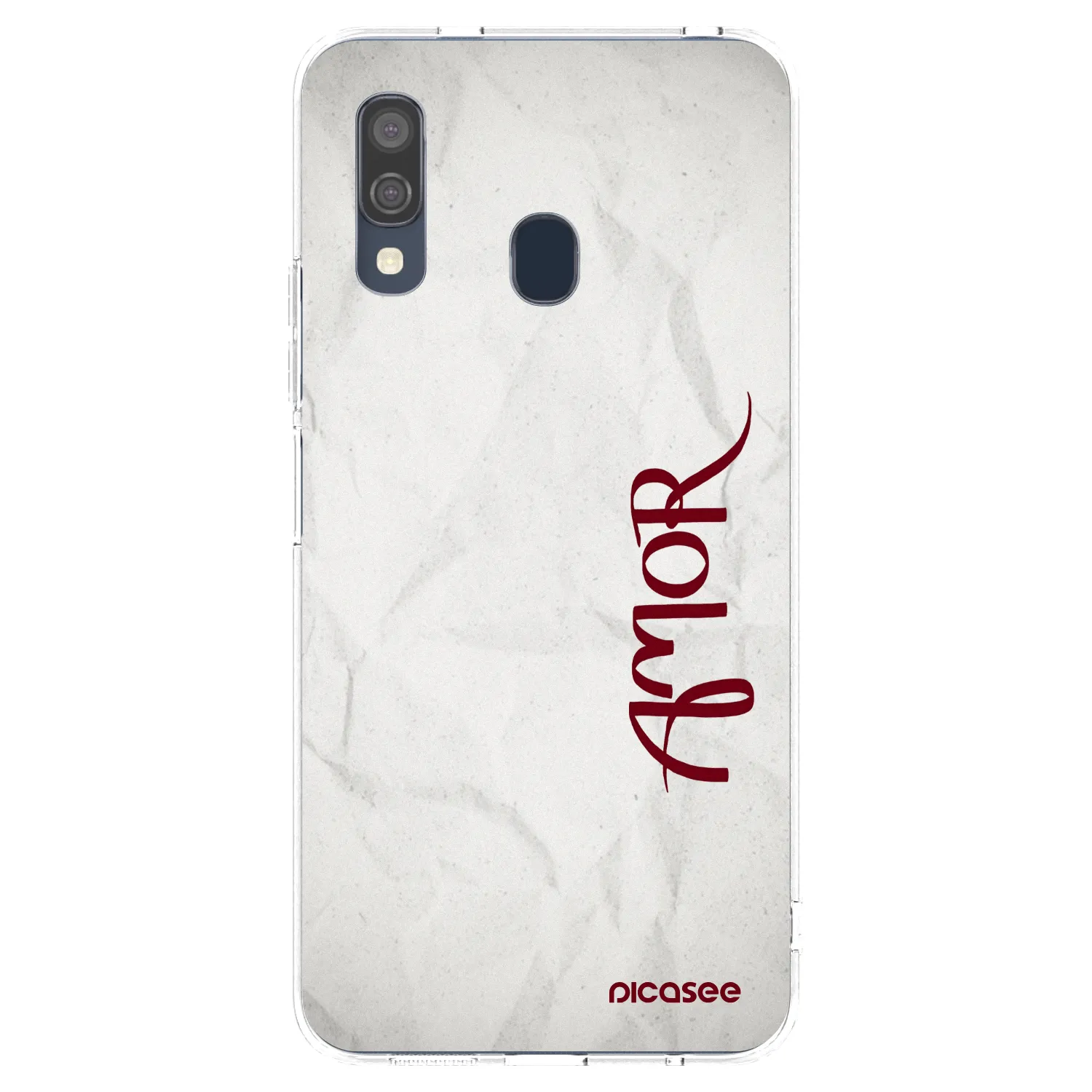 Picasee átlátszó szilikon tok az alábbi mobiltelefonokra Samsung Galaxy A40 A405F - Amor