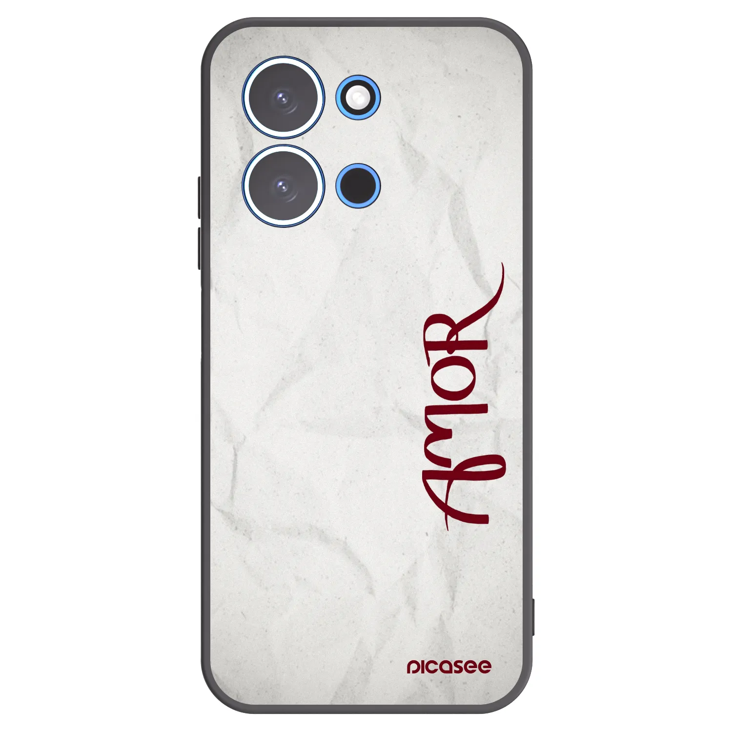Picasee fekete szilikon tok az alábbi mobiltelefonokra Xiaomi Redmi 15C 4G - Amor