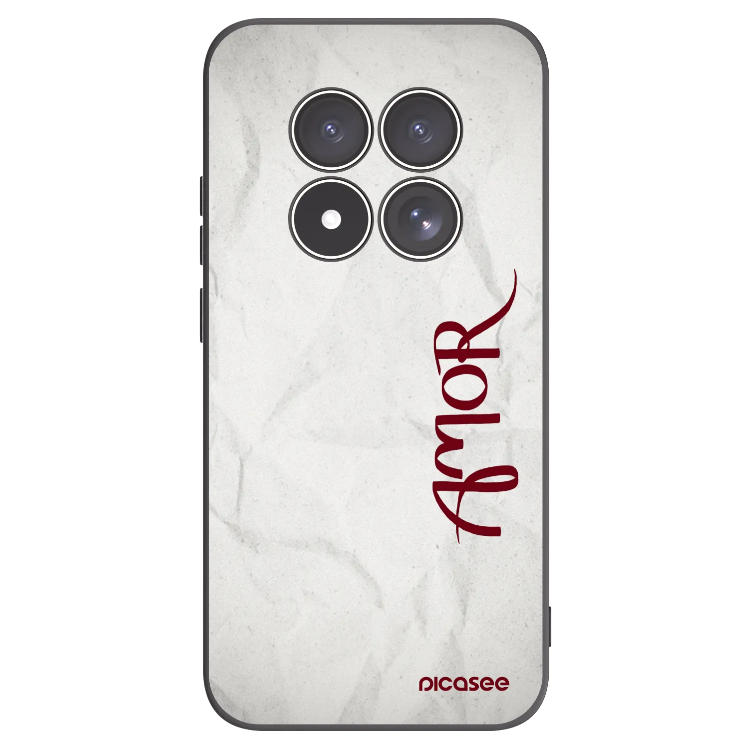 Picasee fekete szilikon tok az alábbi mobiltelefonokra Xiaomi Redmi Note 15 Pro 4G - Amor