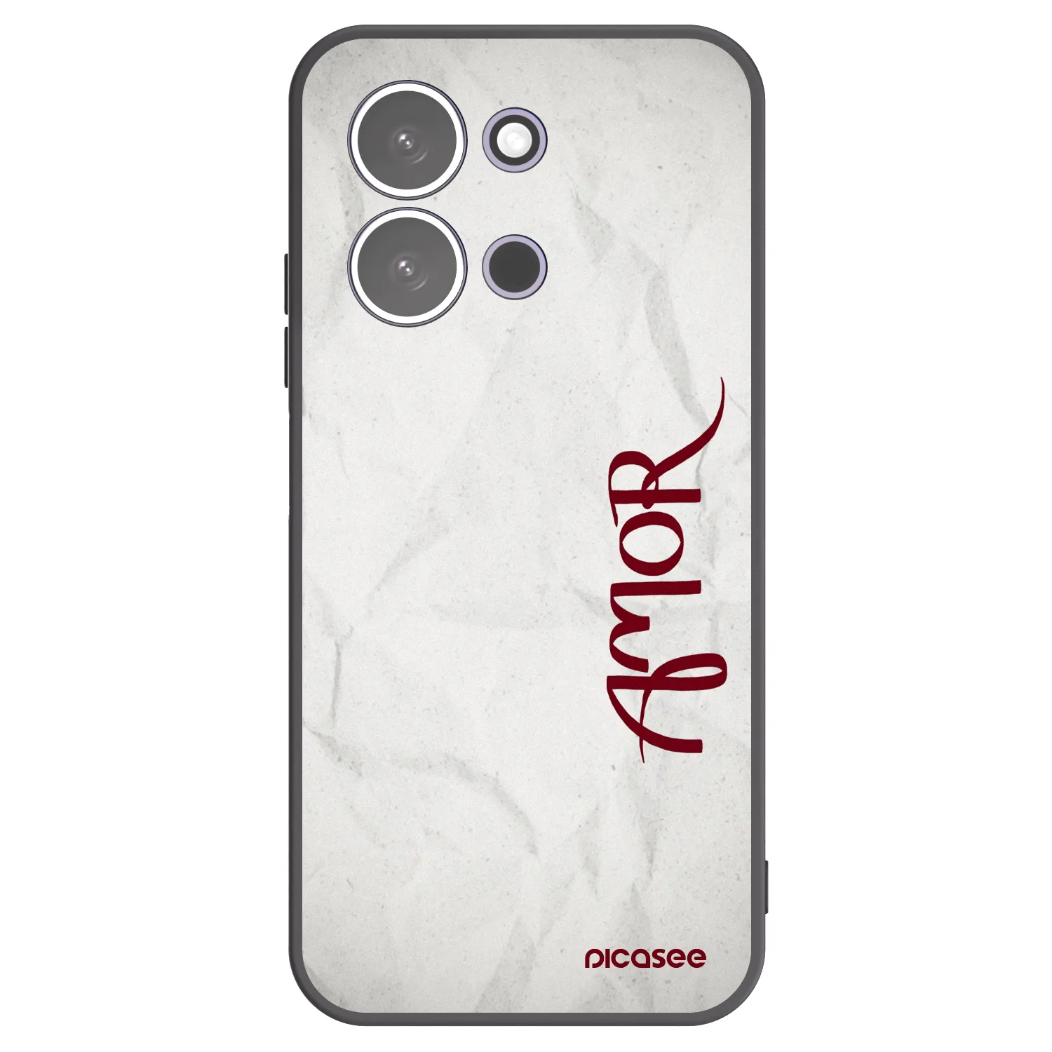Picasee fekete szilikon tok az alábbi mobiltelefonokra Xiaomi Redmi 15C 5G - Amor