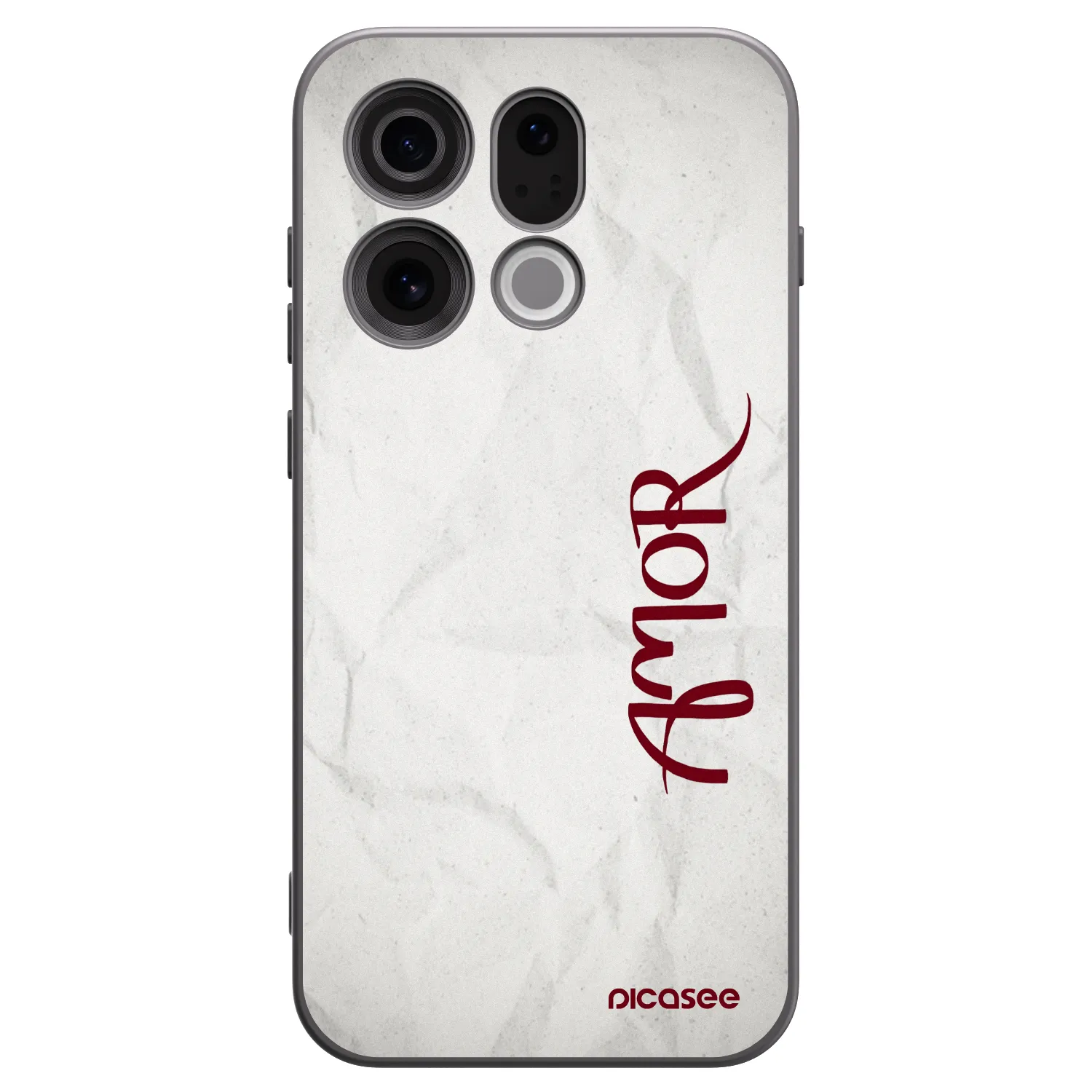 Picasee fekete szilikon tok az alábbi mobiltelefonokra OPPO Find X9 - Amor