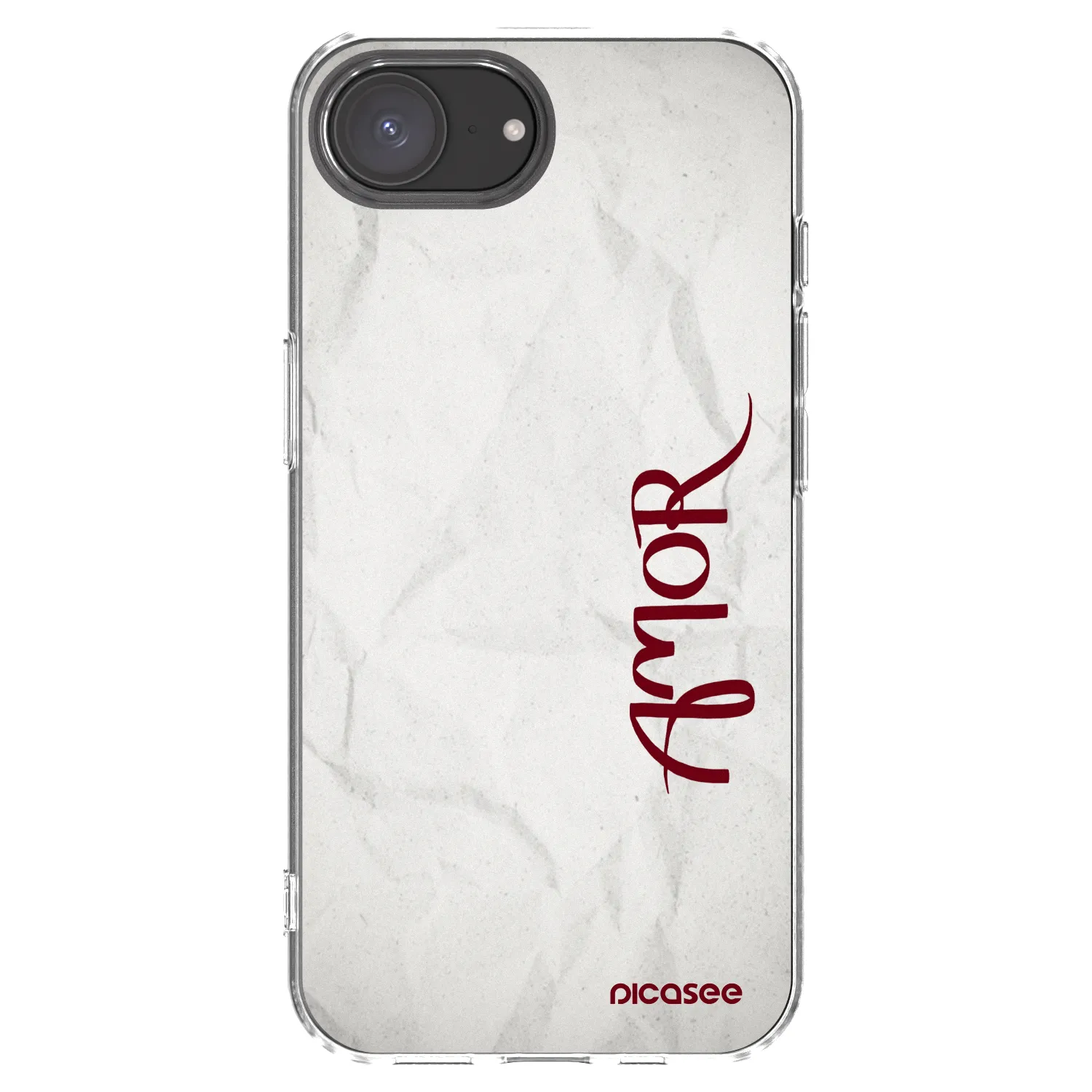 Picasee átlátszó szilikon tok az alábbi mobiltelefonokra Apple iPhone 17e - Amor
