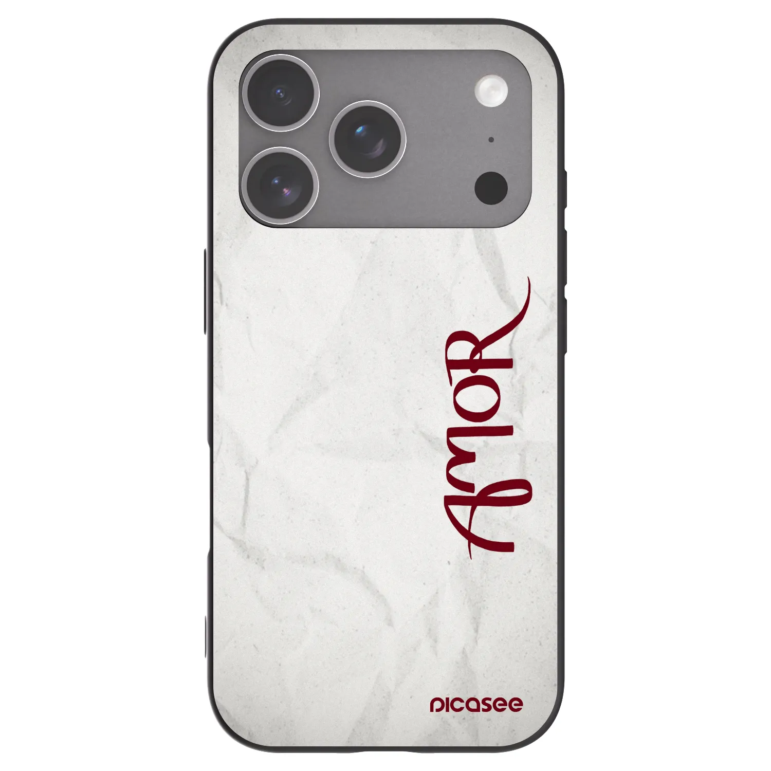 Picasee fekete szilikon tok az alábbi mobiltelefonokra Apple iPhone 18 Pro - Amor