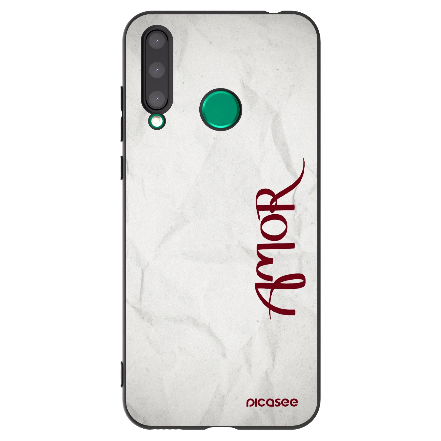 Picasee fekete szilikon tok az alábbi mobiltelefonokra Honor 20 Lite - Amor