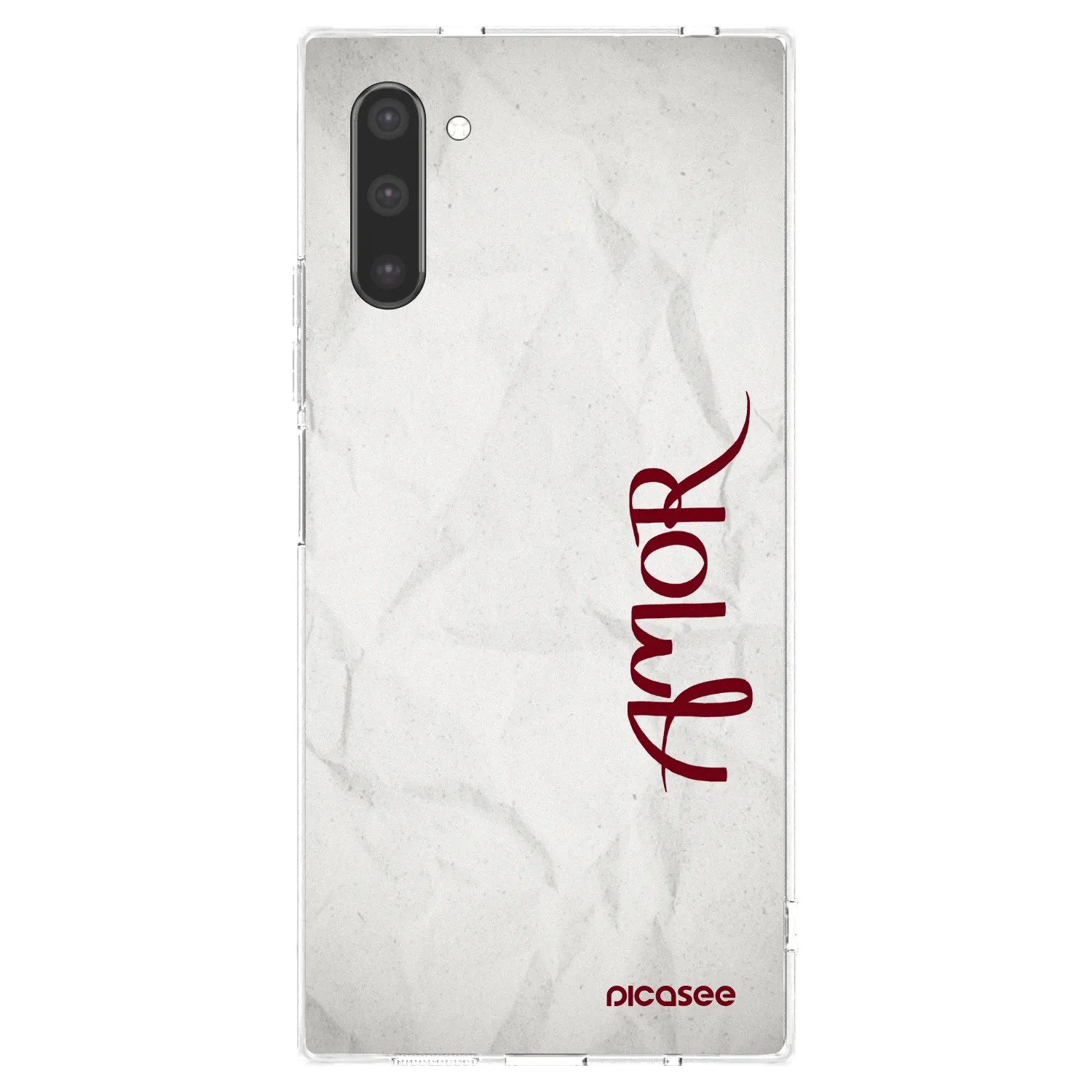 Picasee átlátszó szilikon tok az alábbi mobiltelefonokra Samsung Galaxy Note 10 N970F - Amor