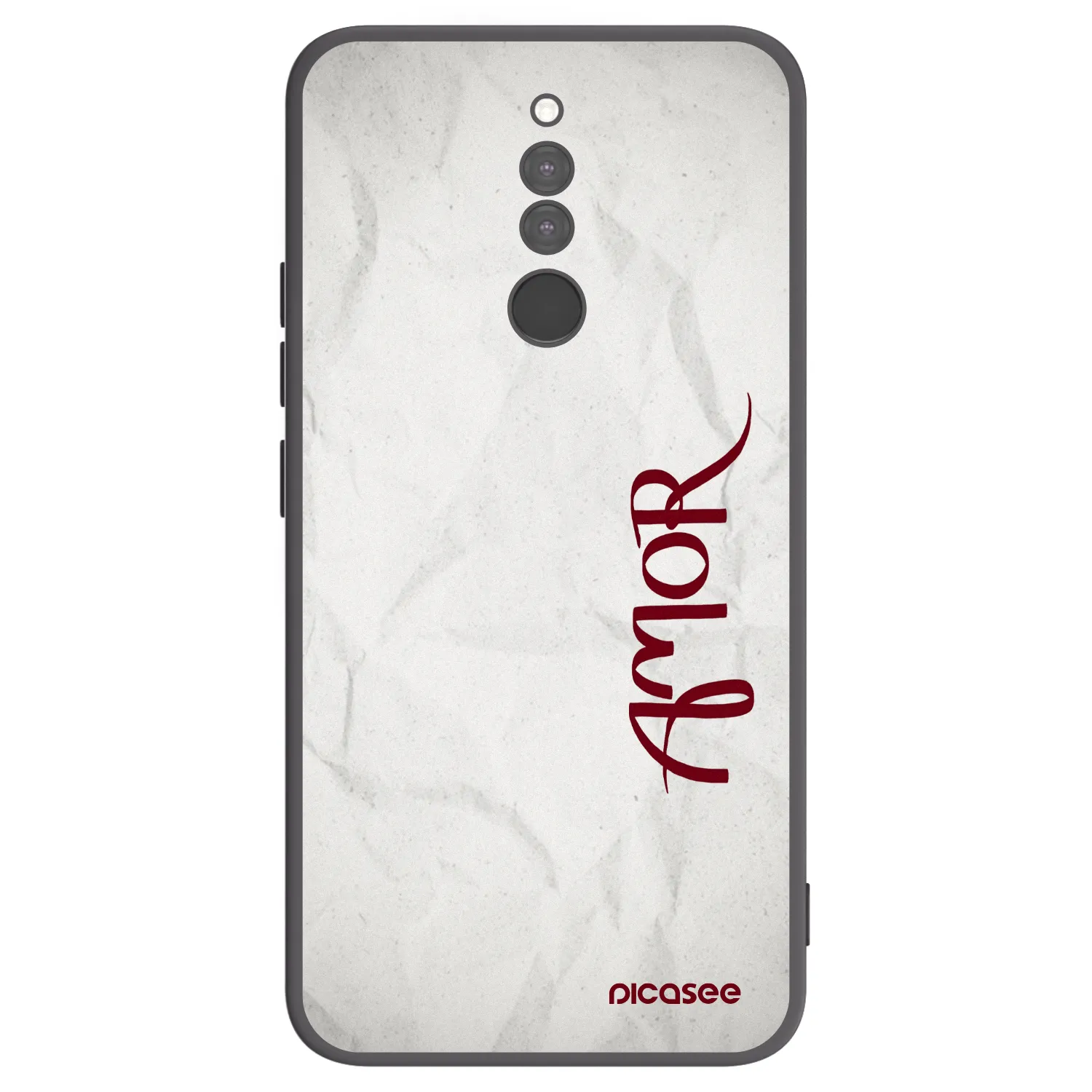 Picasee fekete szilikon tok az alábbi mobiltelefonokra Xiaomi Redmi 8 - Amor