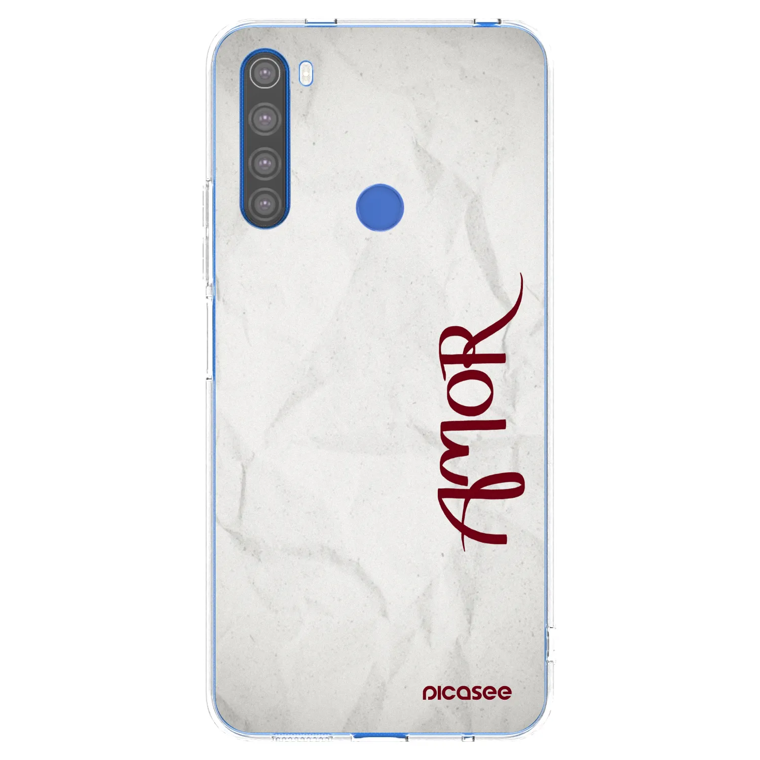 Picasee átlátszó szilikon tok az alábbi mobiltelefonokra Xiaomi Redmi Note 8T - Amor
