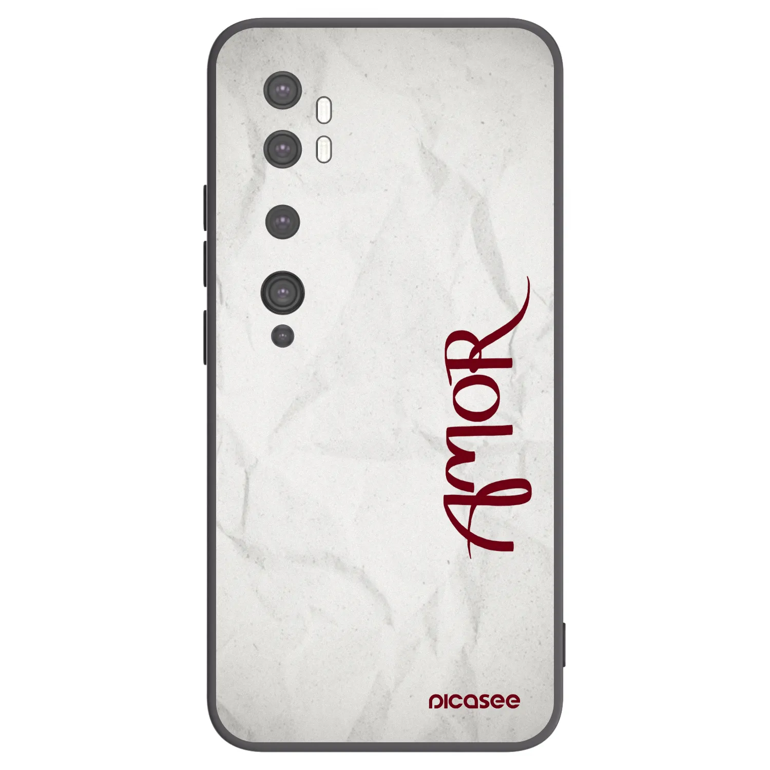 Picasee fekete szilikon tok az alábbi mobiltelefonokra Xiaomi Mi Note 10 (Pro) - Amor