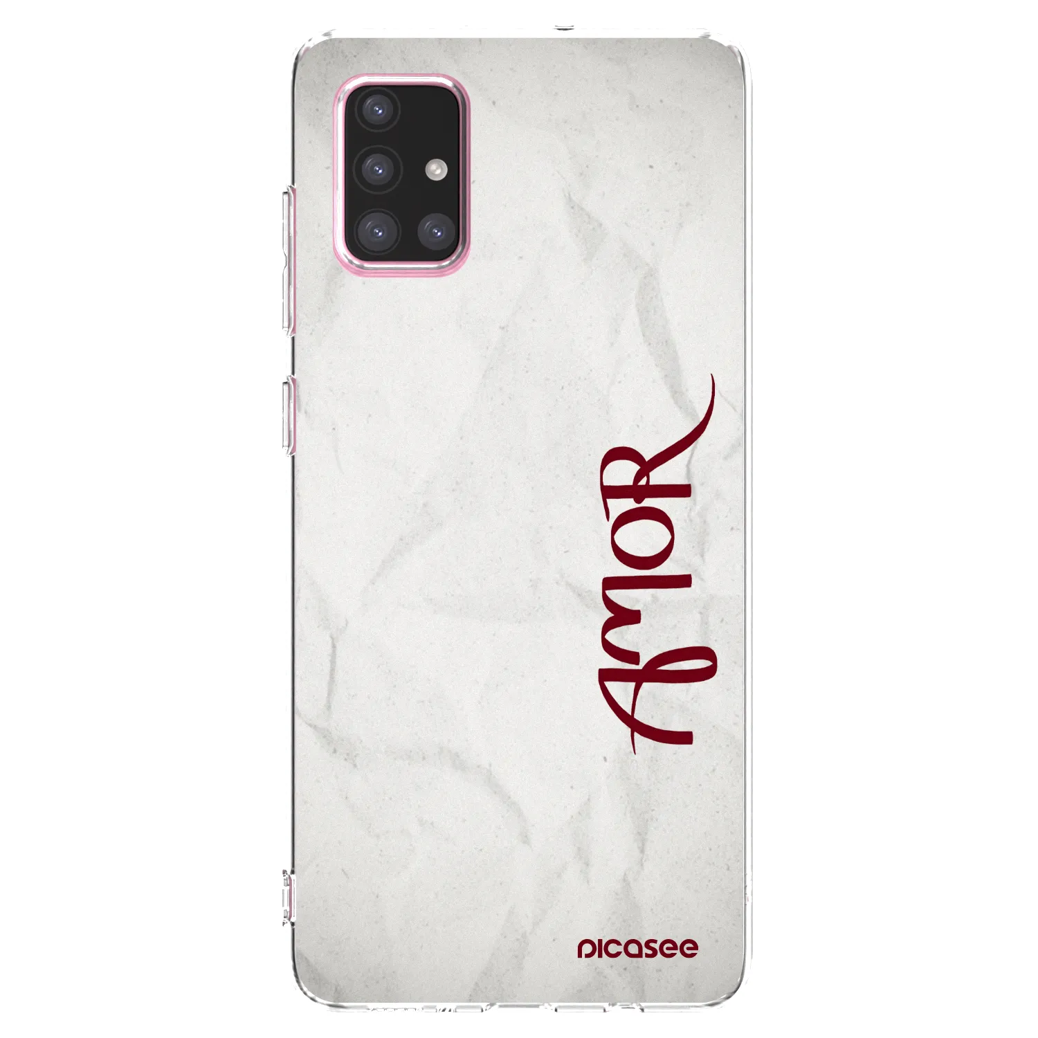 Picasee átlátszó szilikon tok az alábbi mobiltelefonokra Samsung Galaxy A71 A715F - Amor