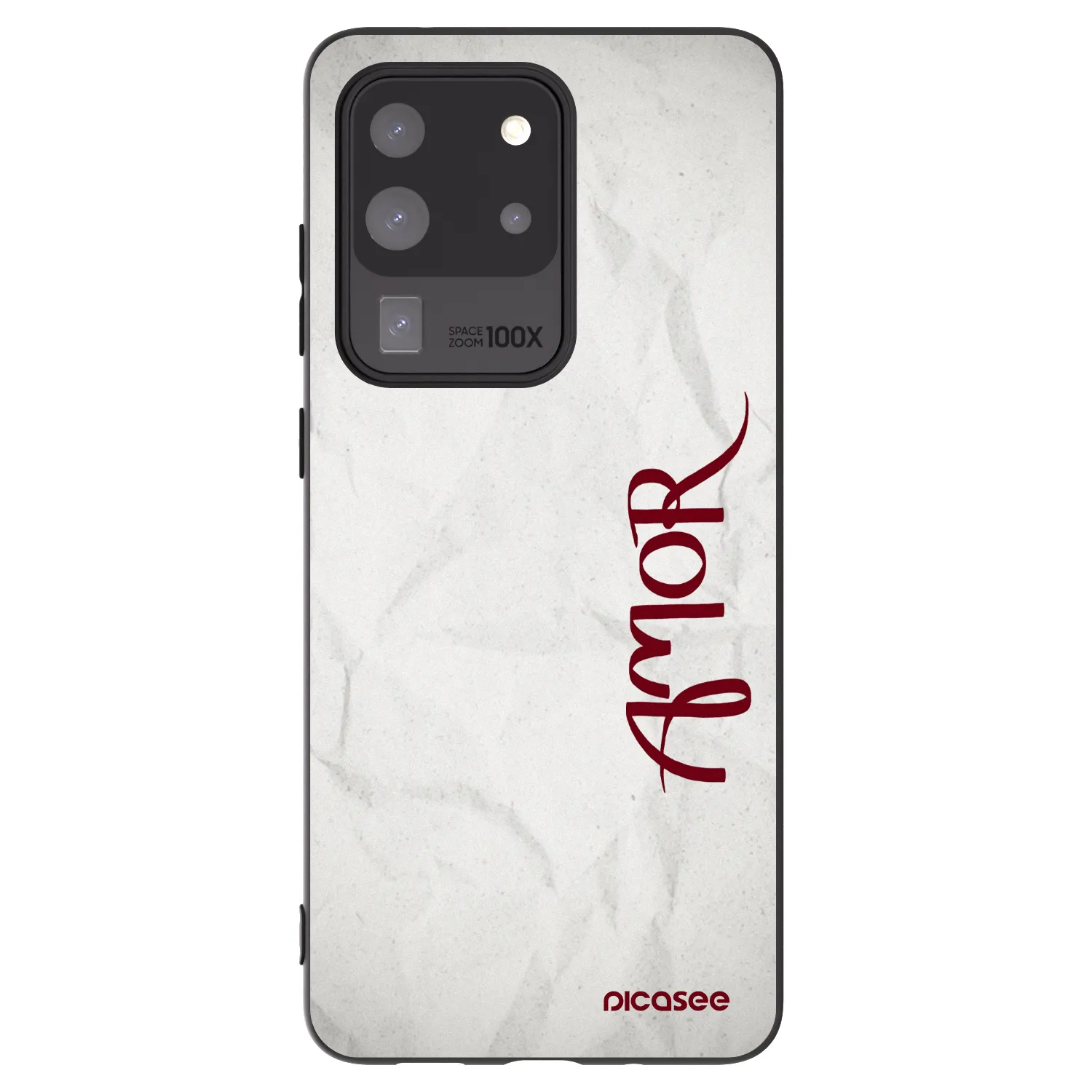 Picasee fekete szilikon tok az alábbi mobiltelefonokra Samsung Galaxy S20 Ultra 5G G988F - Amor