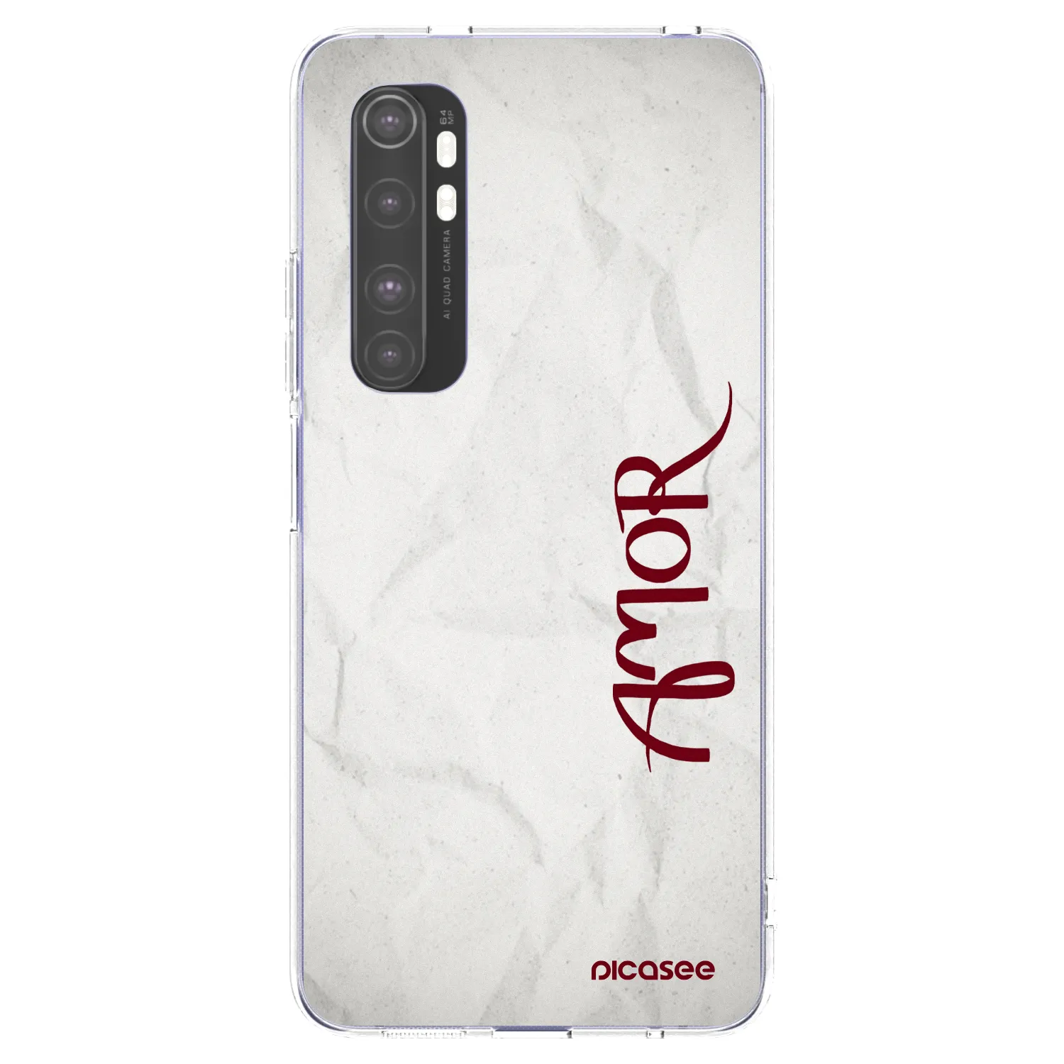 Picasee átlátszó szilikon tok az alábbi mobiltelefonokra Xiaomi Mi Note 10 Lite - Amor