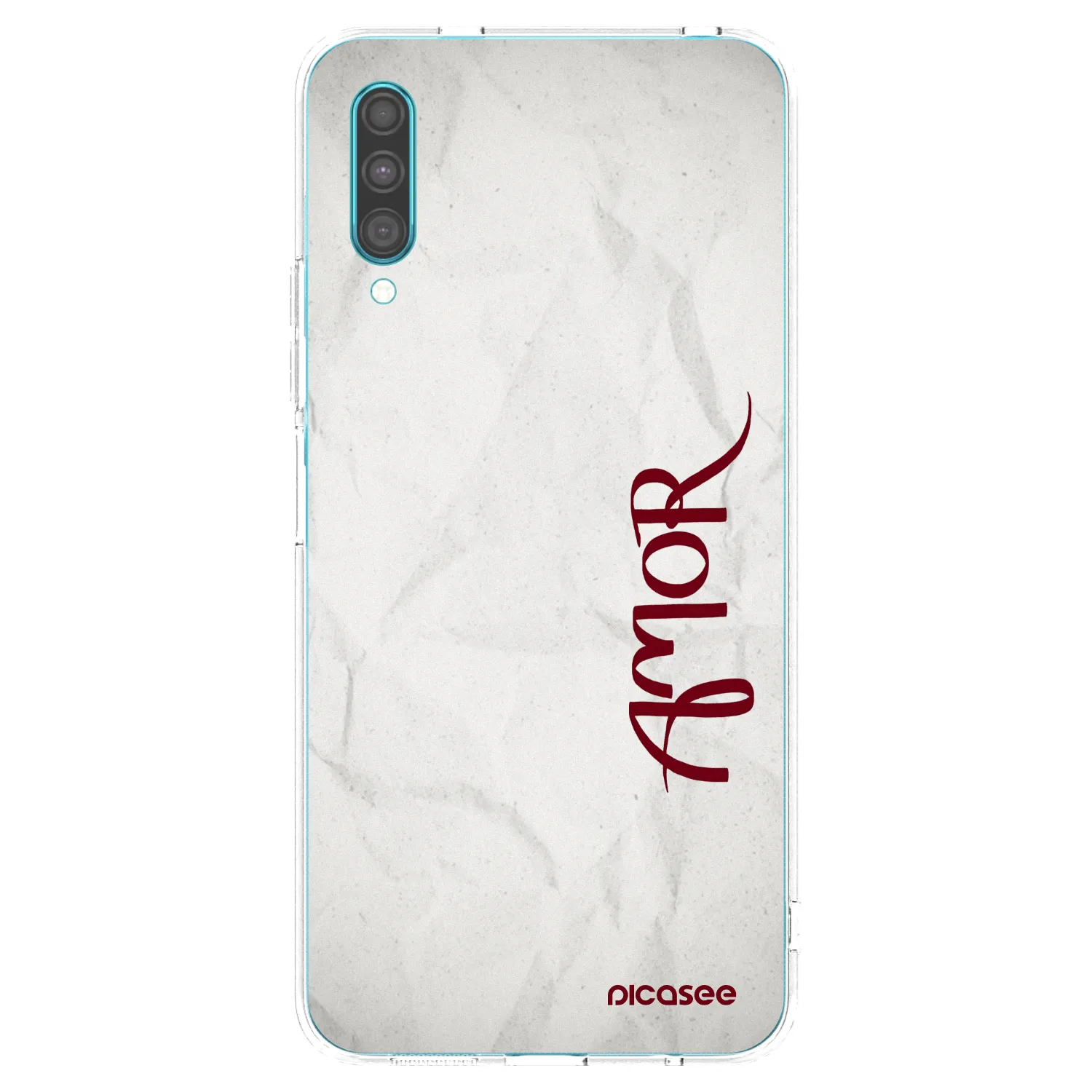 Picasee átlátszó szilikon tok az alábbi mobiltelefonokra Samsung Galaxy A30s A307F - Amor