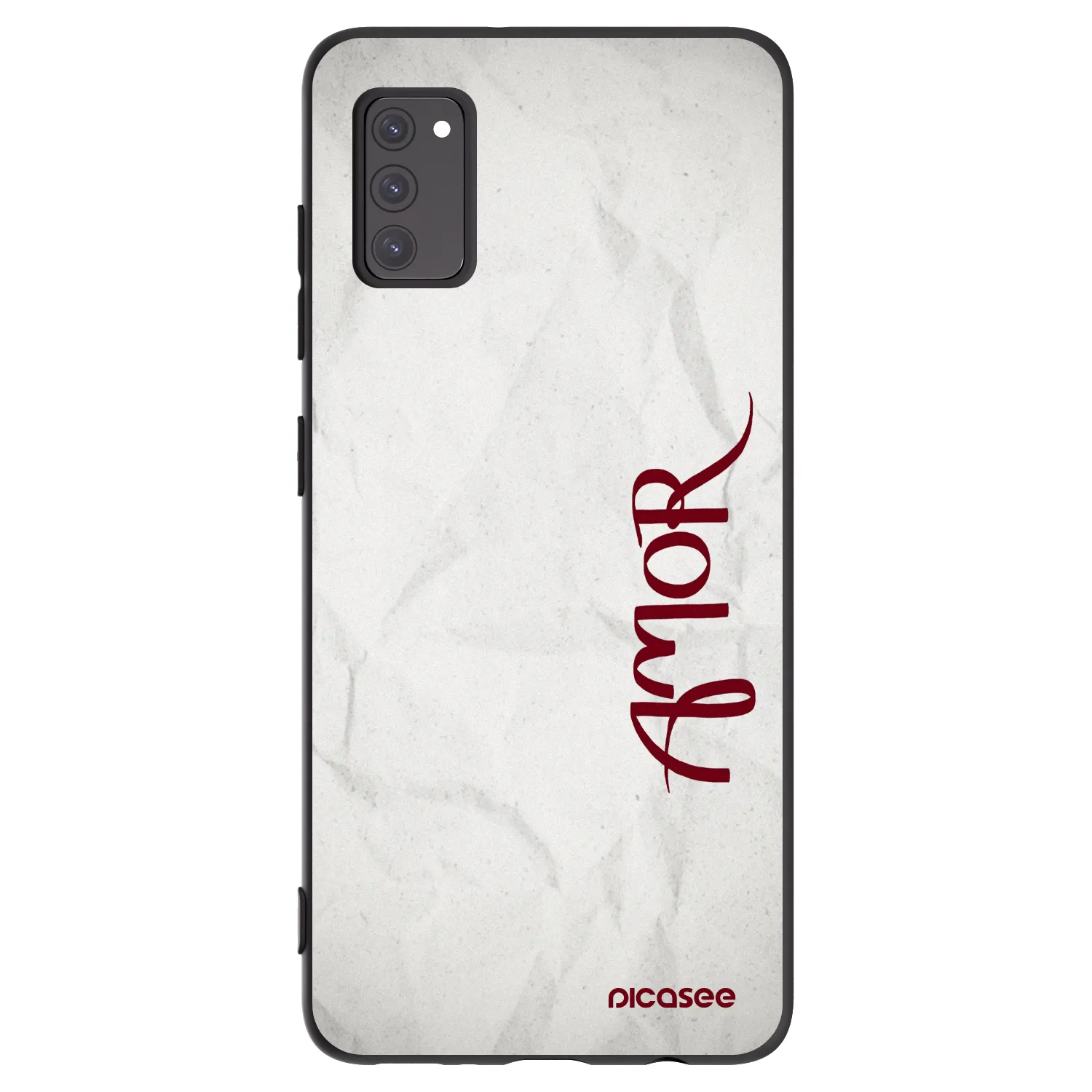 Picasee fekete szilikon tok az alábbi mobiltelefonokra Samsung Galaxy A41 A415F - Amor