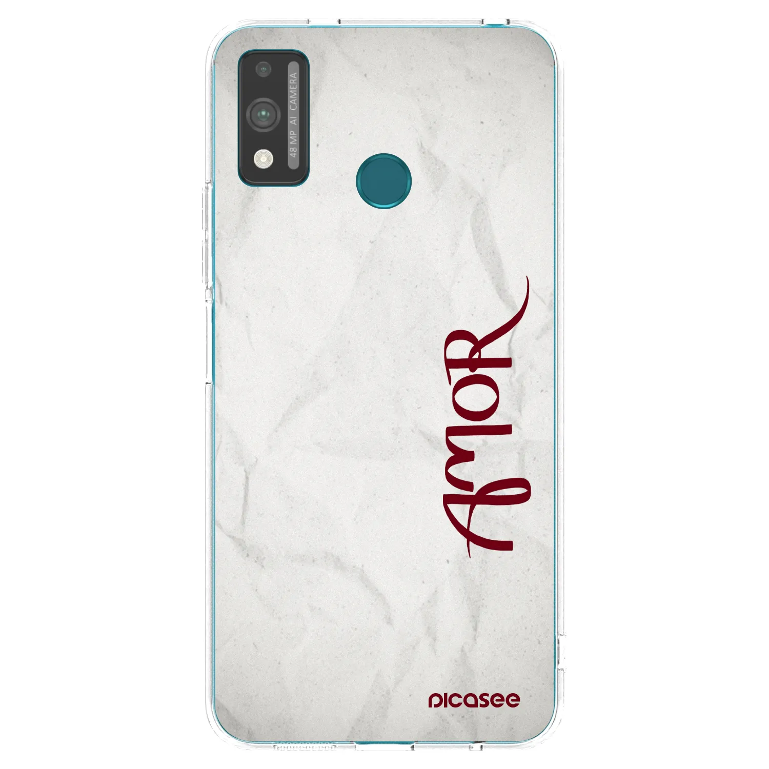 Picasee átlátszó szilikon tok az alábbi mobiltelefonokra Honor 9X Lite - Amor