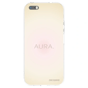 Picasee átlátszó szilikon tok az alábbi mobiltelefonokra Apple iPhone 5/5S/SE - Aura