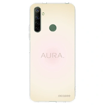 Picasee átlátszó szilikon tok az alábbi mobiltelefonokra Realme 6i - Aura