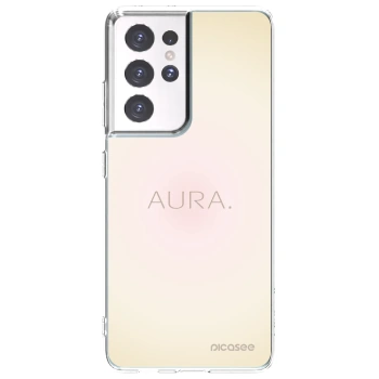 Picasee átlátszó szilikon tok az alábbi mobiltelefonokra Samsung Galaxy S21 Ultra 5G G998B - Aura