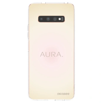 Picasee átlátszó szilikon tok az alábbi mobiltelefonokra Samsung Galaxy S10 Plus G975 - Aura