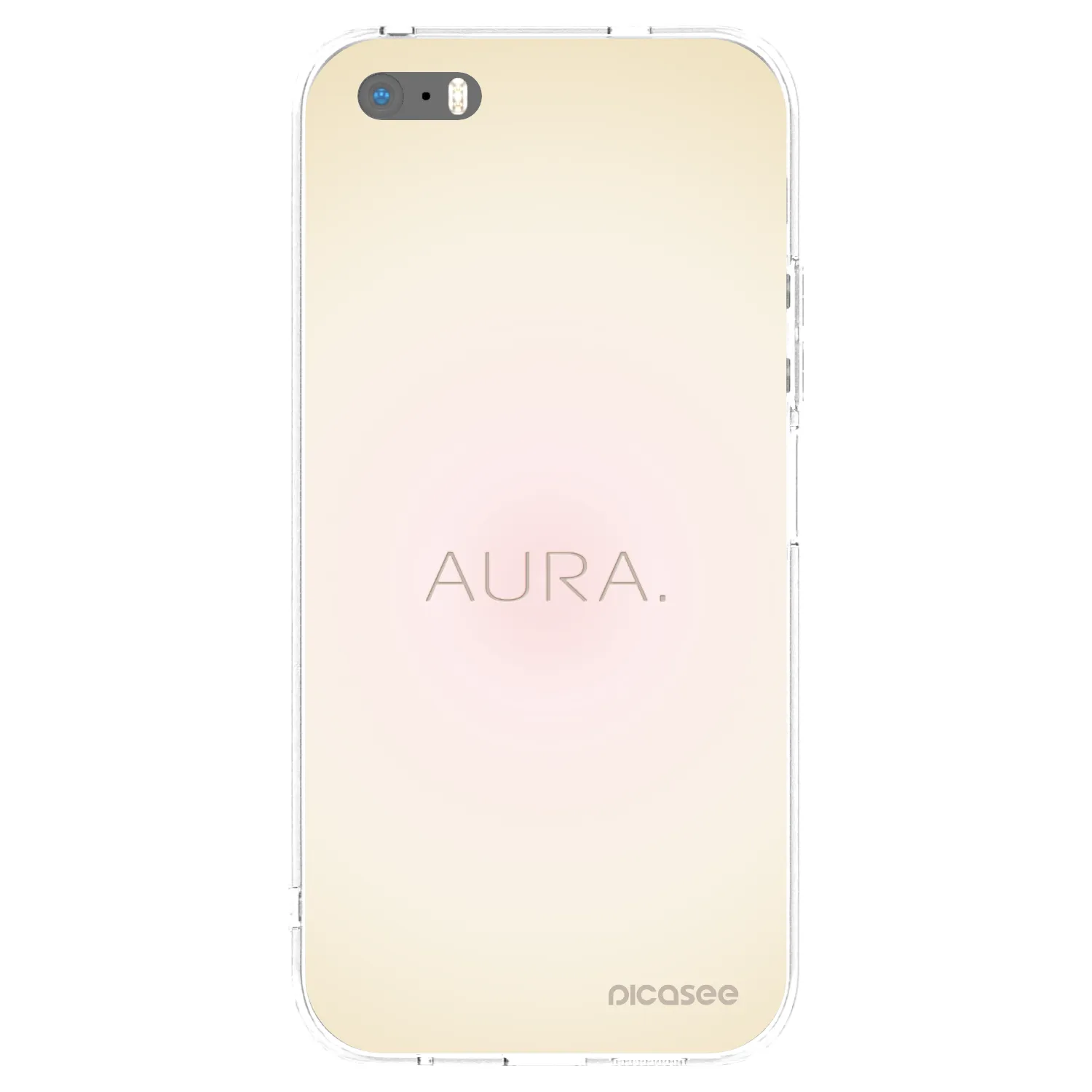 Picasee átlátszó szilikon tok az alábbi mobiltelefonokra Apple iPhone 5/5S/SE - Aura