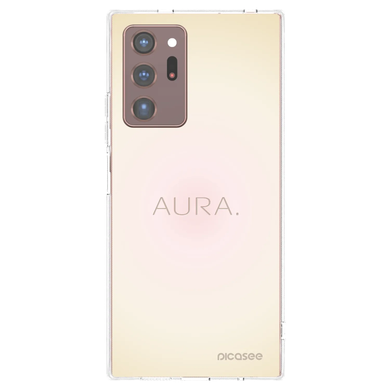 Picasee átlátszó szilikon tok az alábbi mobiltelefonokra Samsung Galaxy Note 20 Ultra - Aura