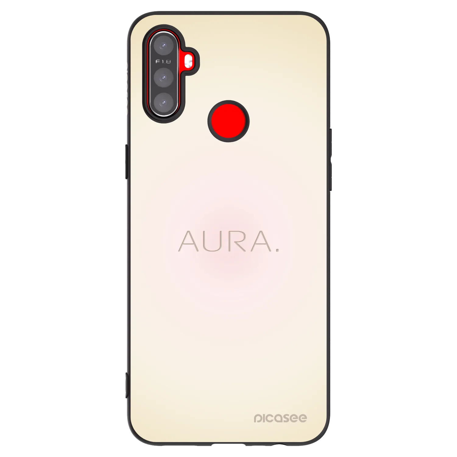 Picasee fekete szilikon tok az alábbi mobiltelefonokra Realme C3 - Aura