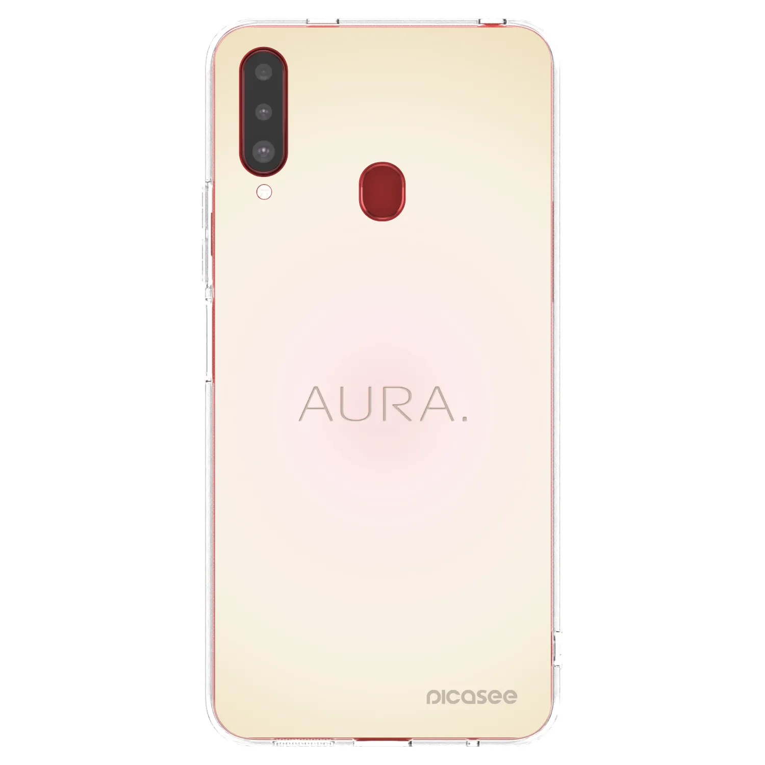 Picasee átlátszó szilikon tok az alábbi mobiltelefonokra Samsung Galaxy A20s - Aura